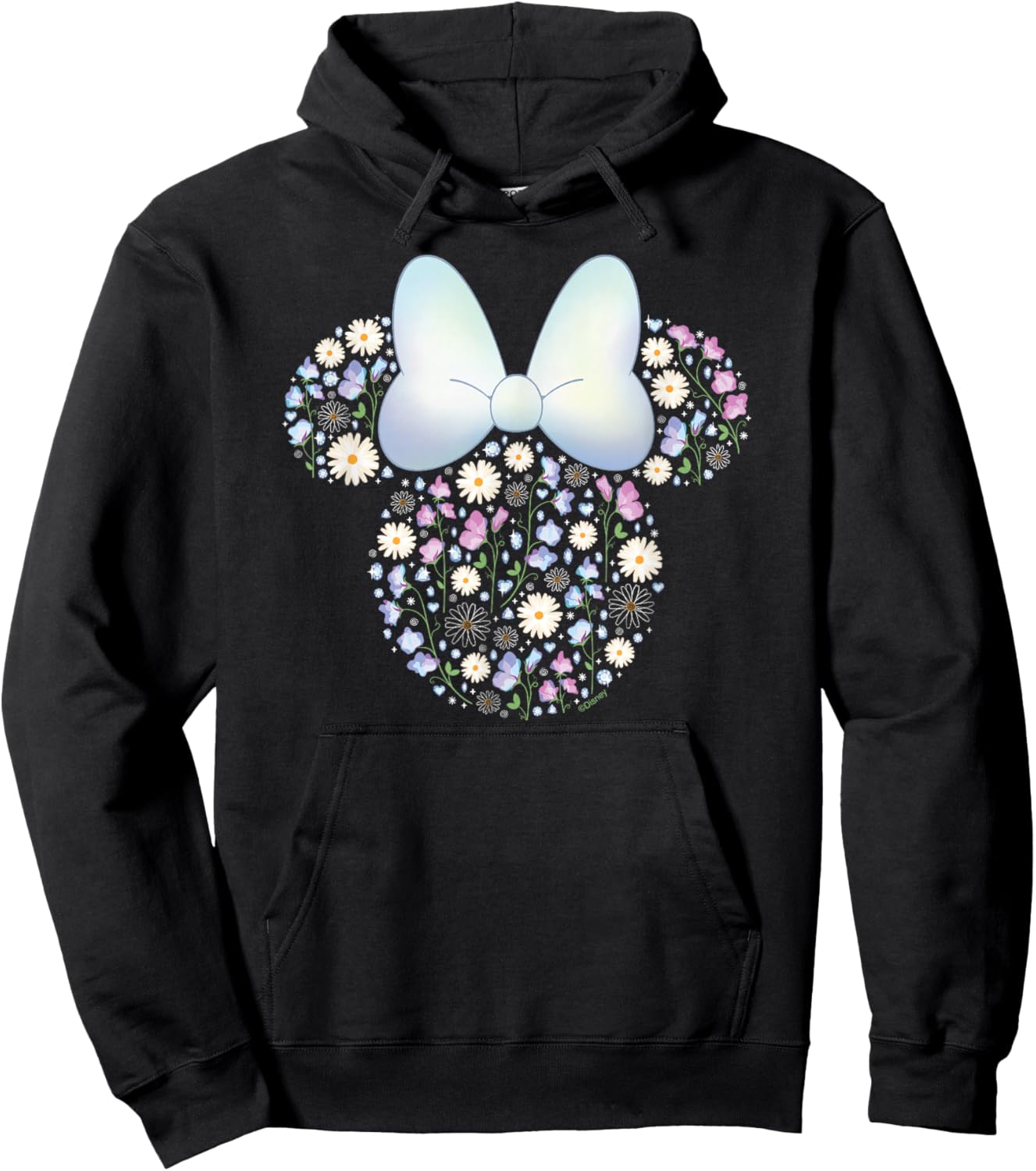 Disney Minnie Mouse April Birth Month Birthstone & Flowers Hoodie - Hoodie | Black