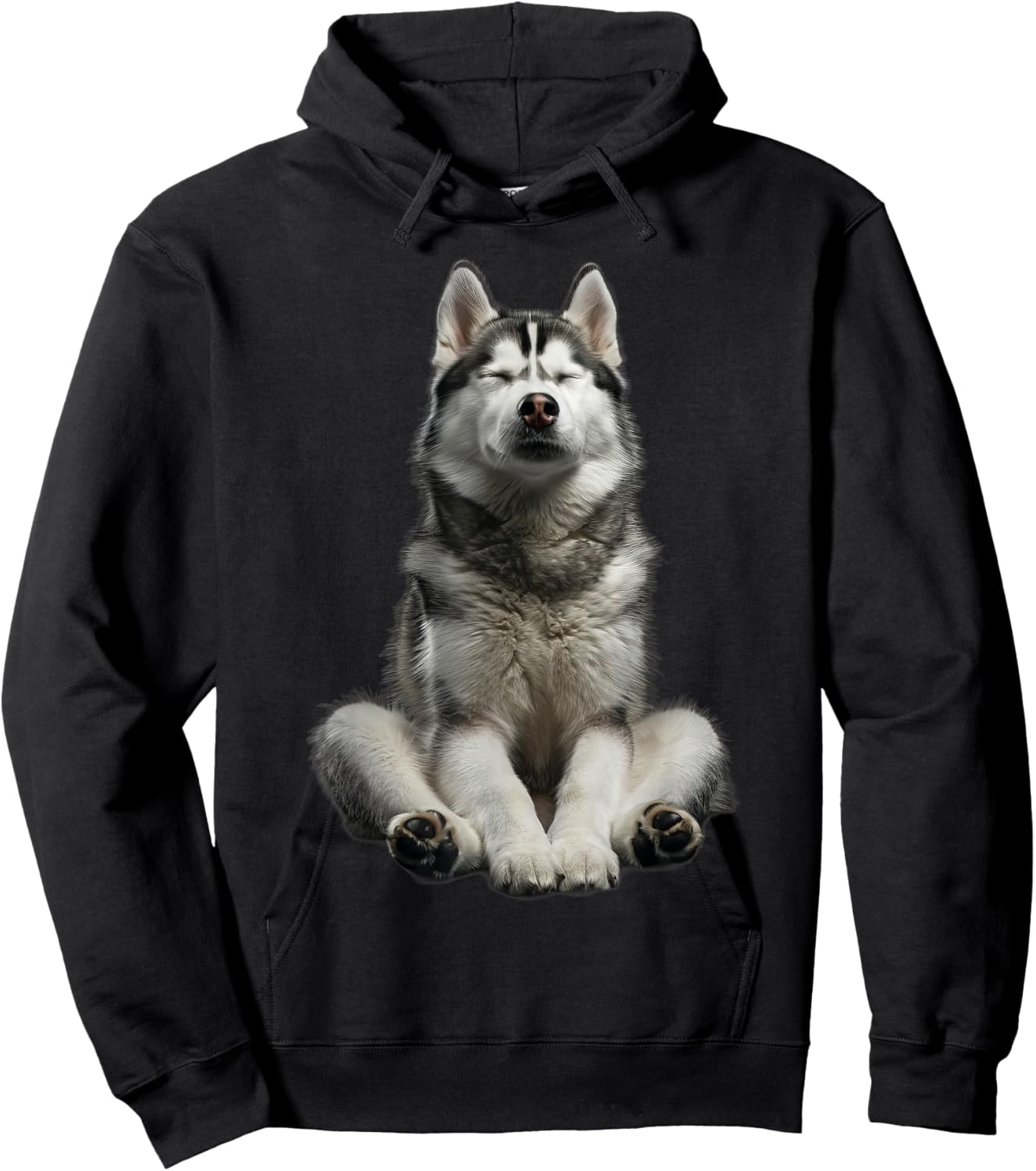 Siberian Husky Yoga Hoodie - Hoodie | Black