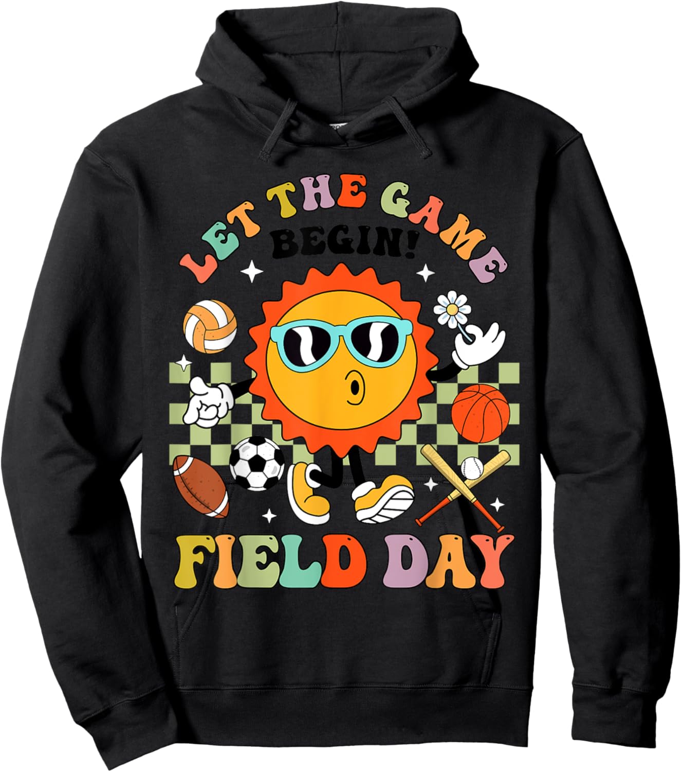 Field Day Let The Games Begin Teachers Kids Field Day 2025 Hoodie - Hoodie | Black