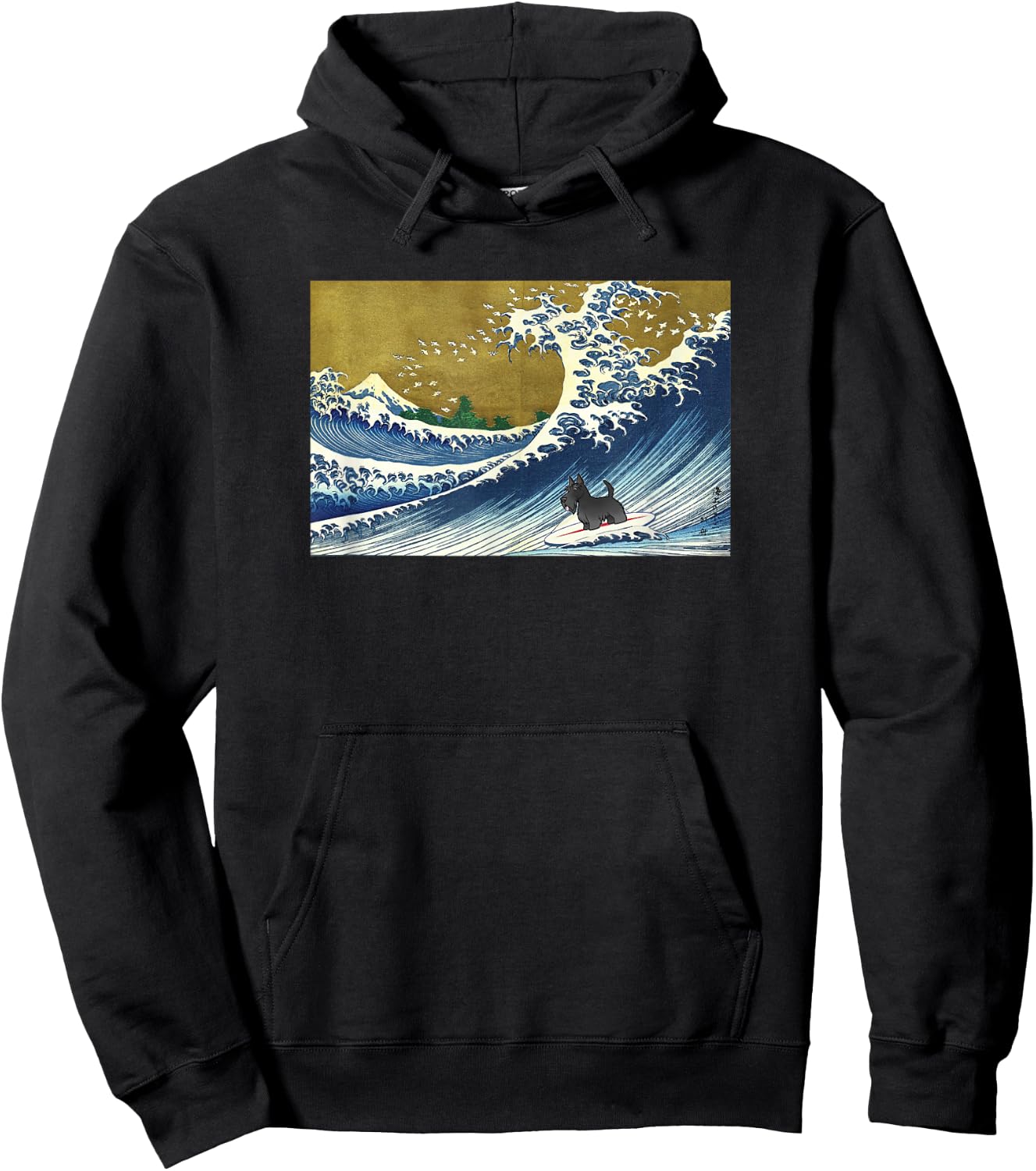 Cute Surfing Scottish Terrier Lover Men Women Kids Hoodie - Hoodie | Black