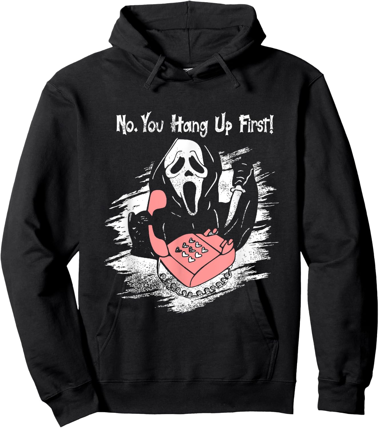 No You Hang Up First Ghost Calling Halloween Hoodie - Hoodie | Black