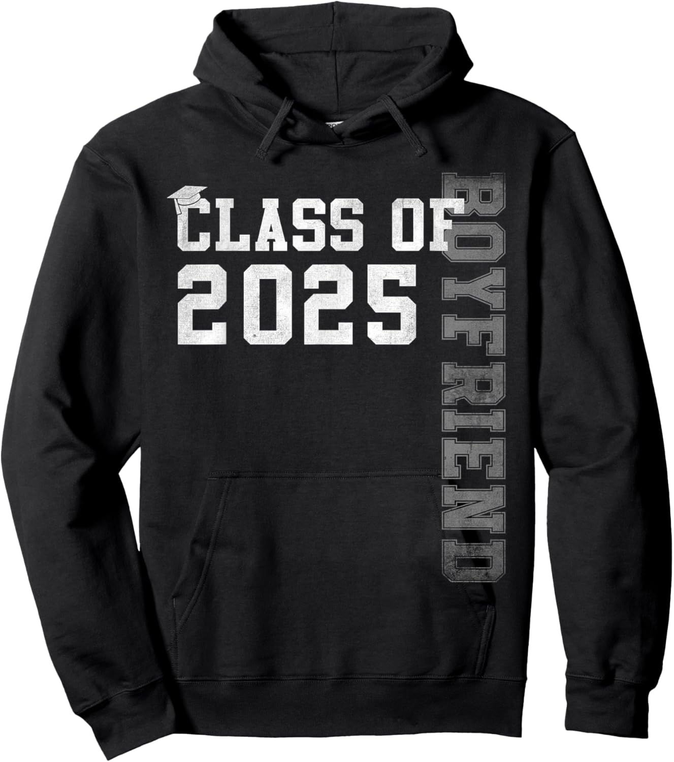 Boyfriend Senior 2025 Proud Boyfriend Of A Class Of 2025 Hoodie - Hoodie | Black