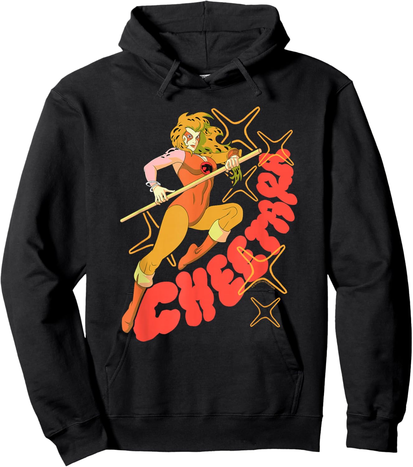 Ripple Junction x Thundercats Cheetara Warrior Retro Cartoon , Small, Black Hoodie - Hoodie | Black
