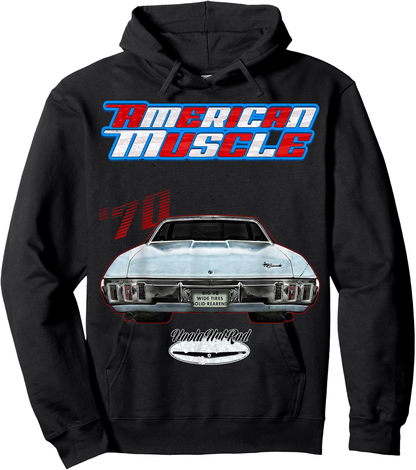 1970,70,HotRod,Impala,Biscayne,Del Ray,DelRay,Muscle Car,USA Hoodie - Hoodie | Black