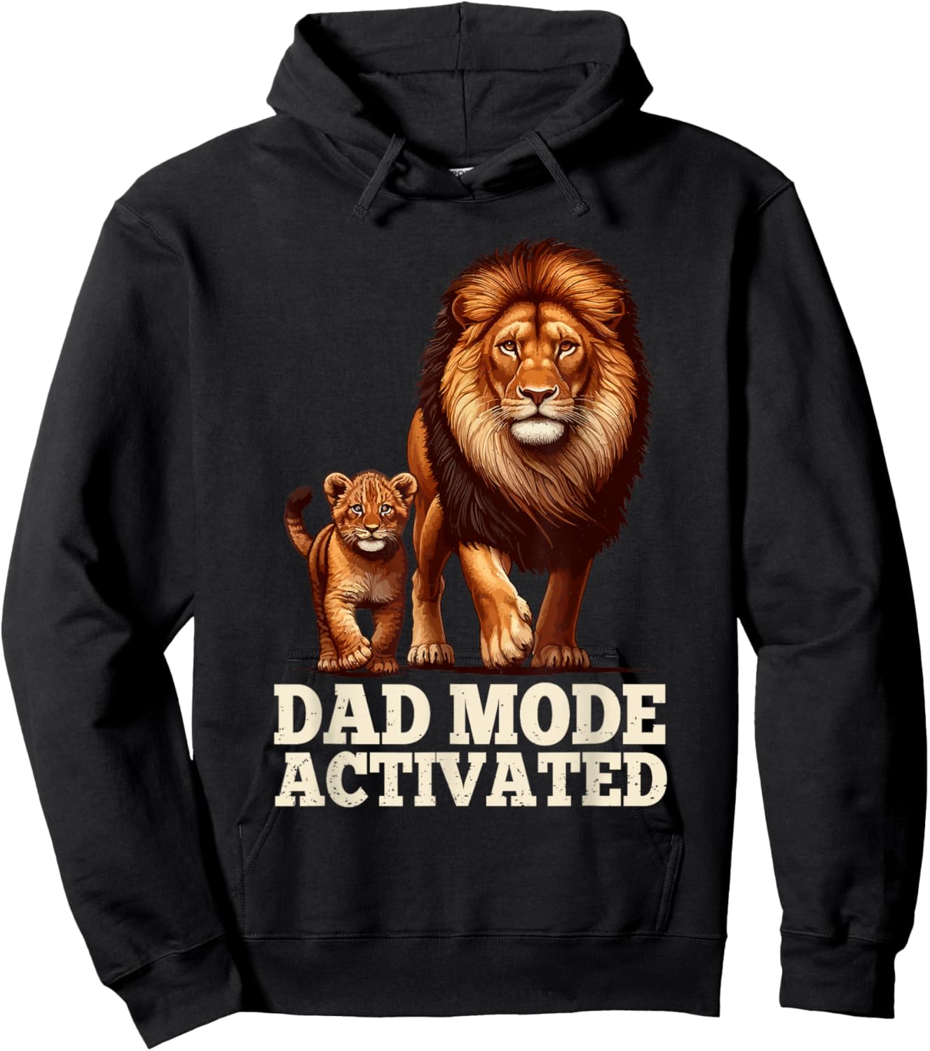Dad Mode Activated Fathers Day Papa Daddy Husband Grandpa Hoodie - Hoodie | Black