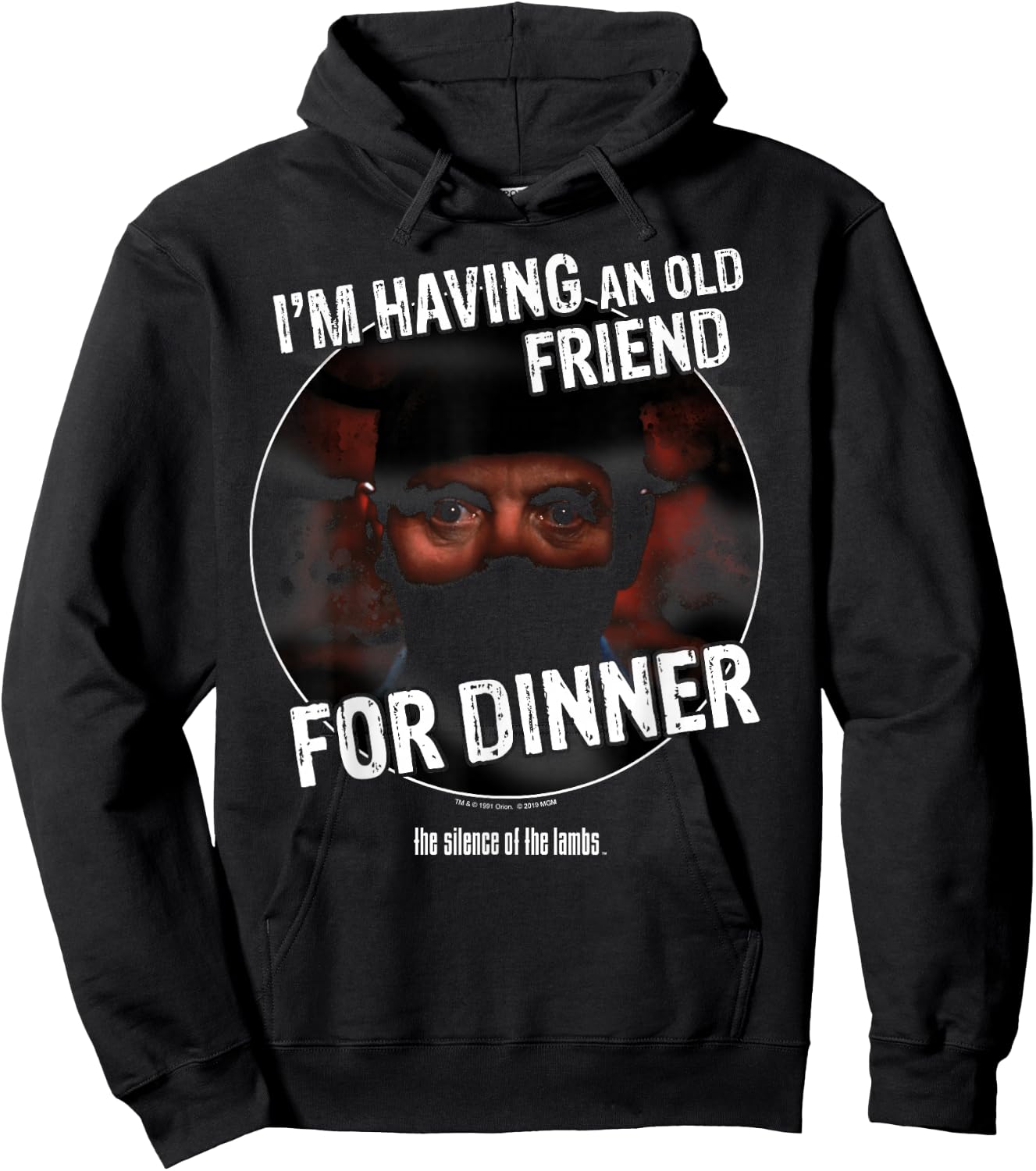 The Silence Of The Lambs I'm Having An Old Friend For Dinner Hoodie - Hoodie | Black