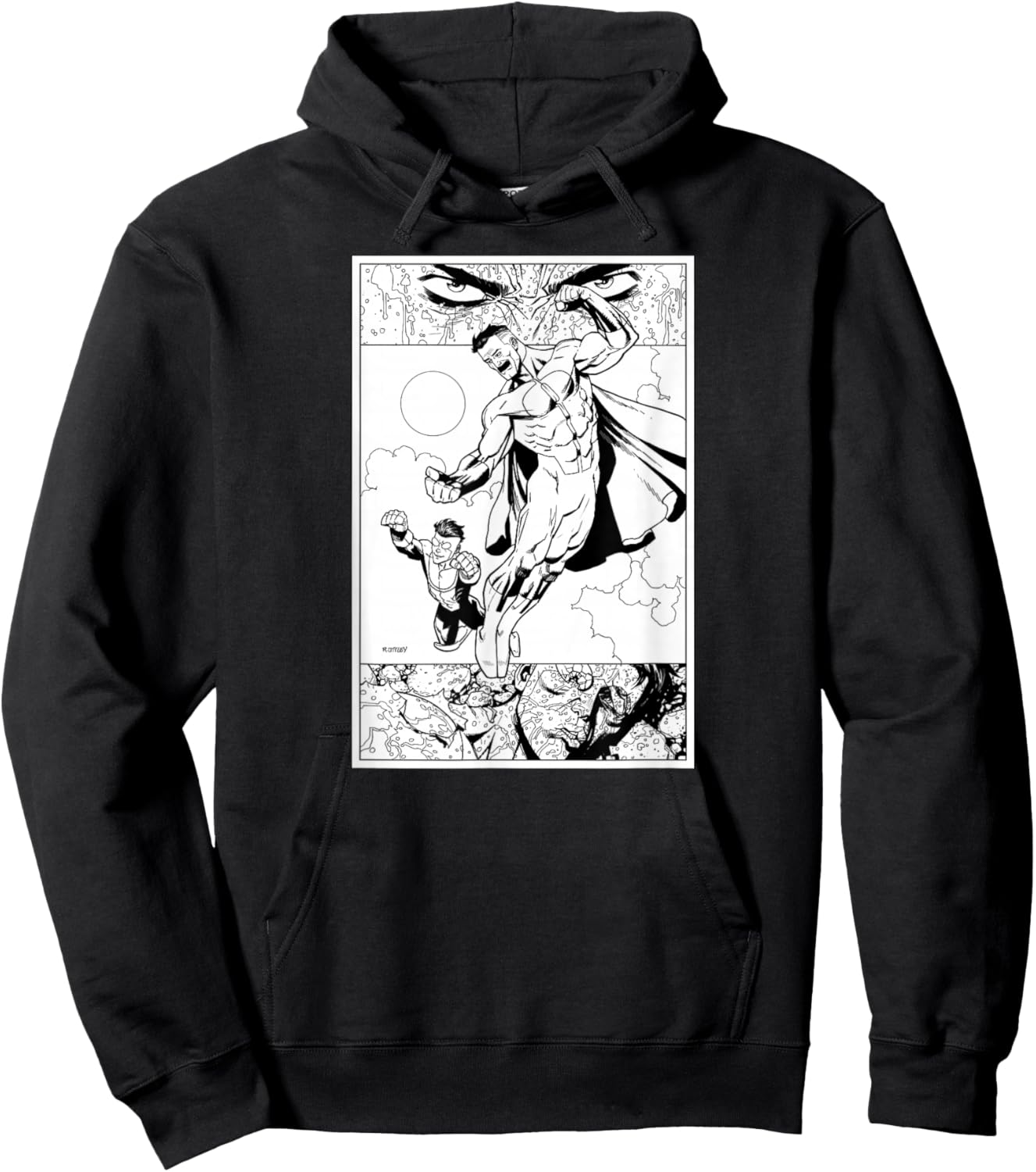Invincible Omni-Man & Mark Hoodie - Hoodie | Black