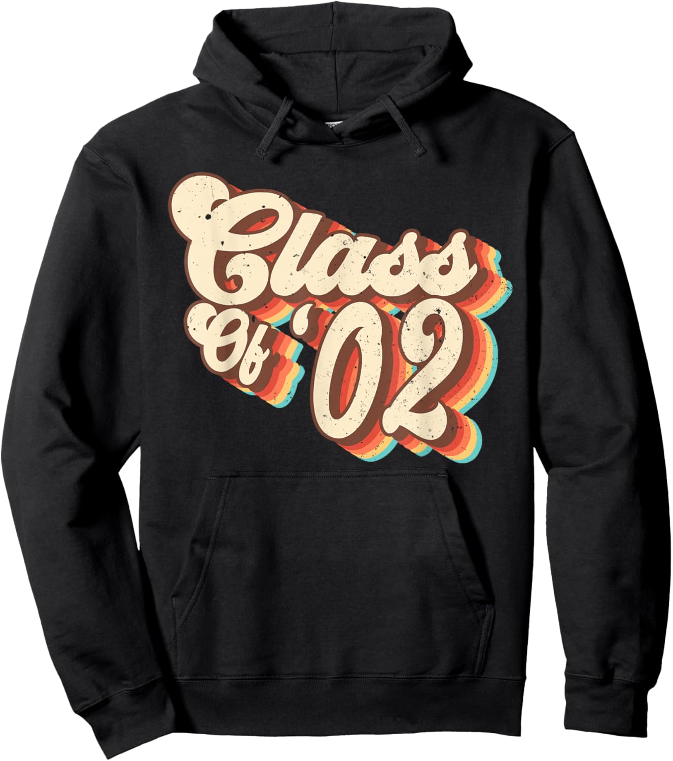 2002 Class Reunion Retro Class Of 02 High School Graduation Hoodie - Hoodie | Black