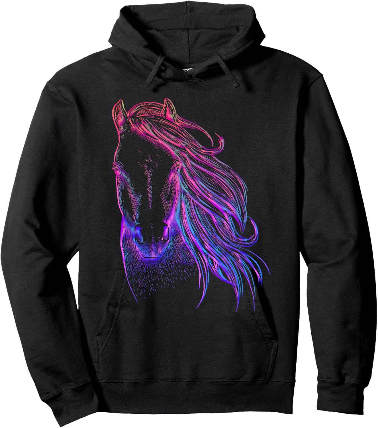Riding solves most problems girls riding horses Hoodie - Hoodie | Black