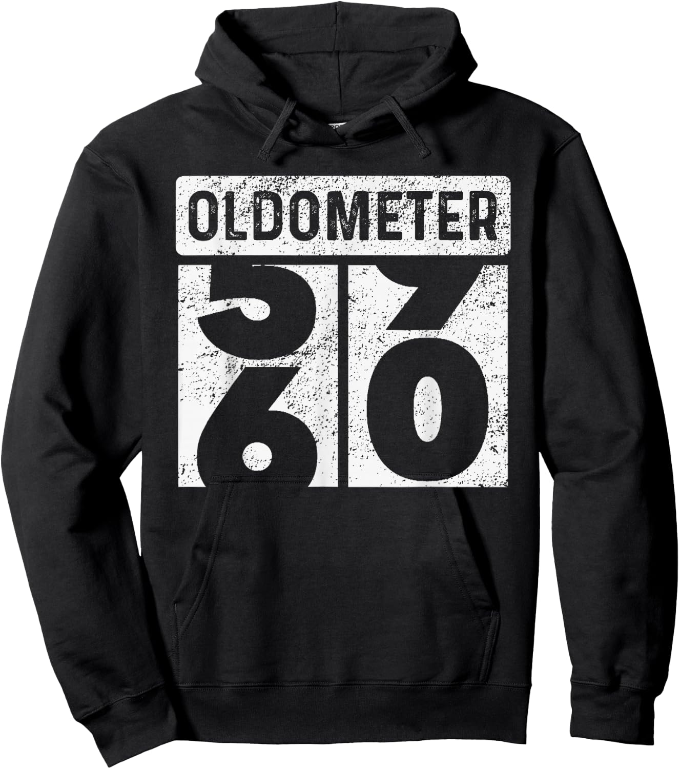 Oldometer Odometer Funny 60th Birthday Gift 60 yrs Old Joke Hoodie - Hoodie | Black