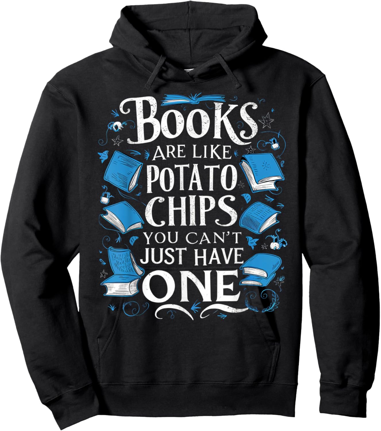 Bookworm Literature Book Saying Reading Writing Lover Quote Hoodie - Hoodie | Black