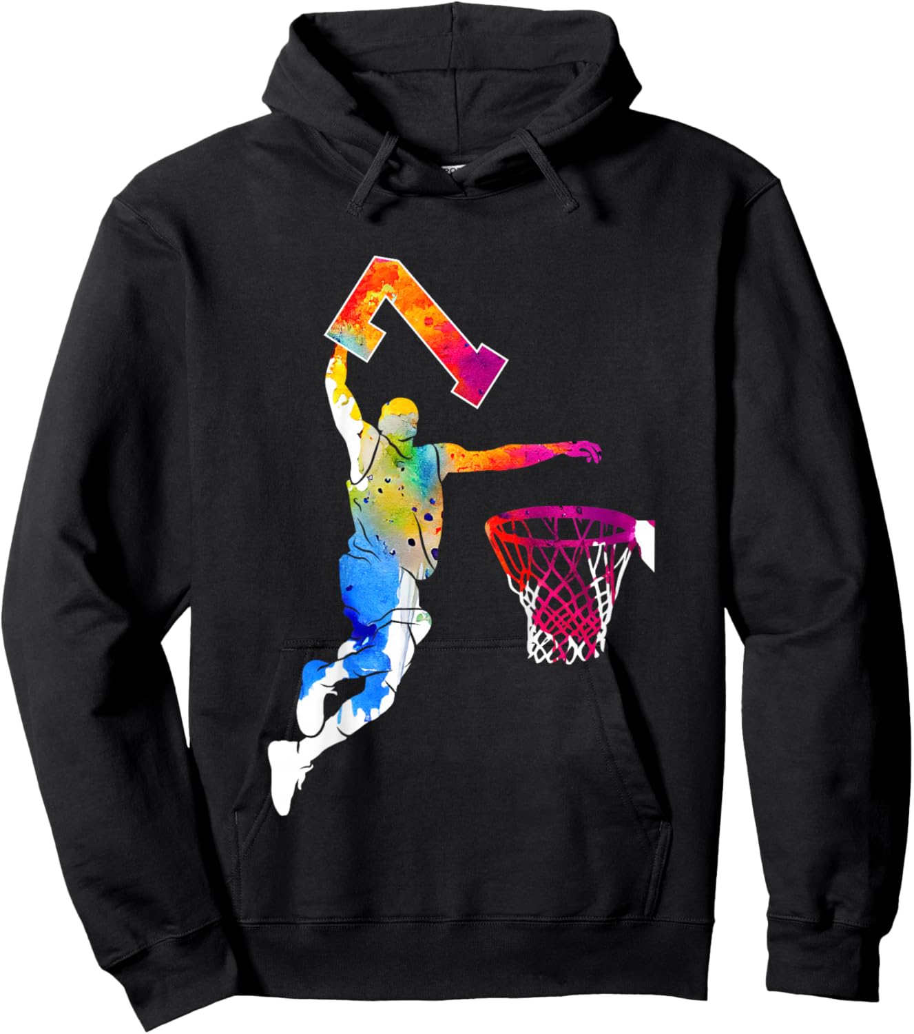 7 Jahre Basketball 7. Geburtstag Hoodie - Hoodie | Black