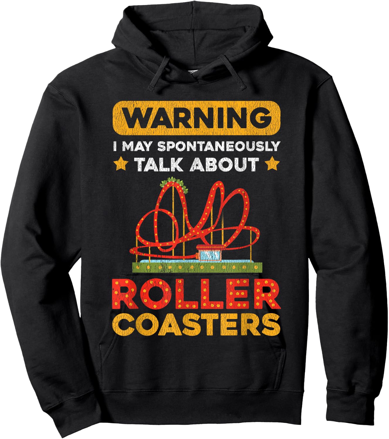 Roller Coaster Designs | Roller Coaster Loving Peoples Hoodie - Hoodie | Black