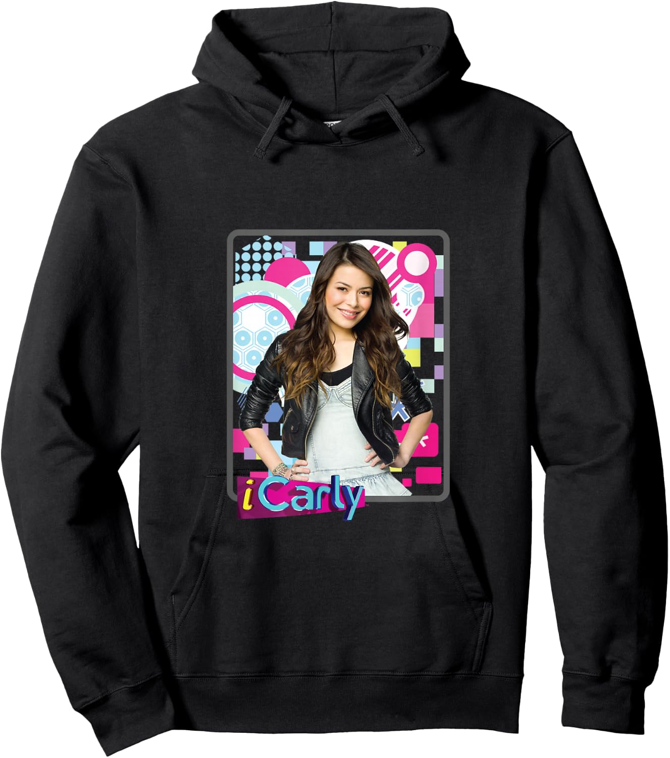iCarly Nick Rewind Classic Featuring Carly in Leather Hoodie - Hoodie | Black