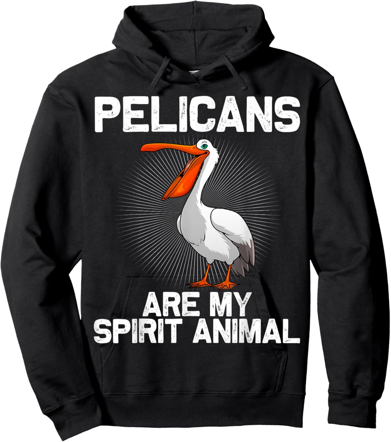 Cool Pelican Design Women Kids Pelican Bird Pelican Hoodie - Hoodie | Black