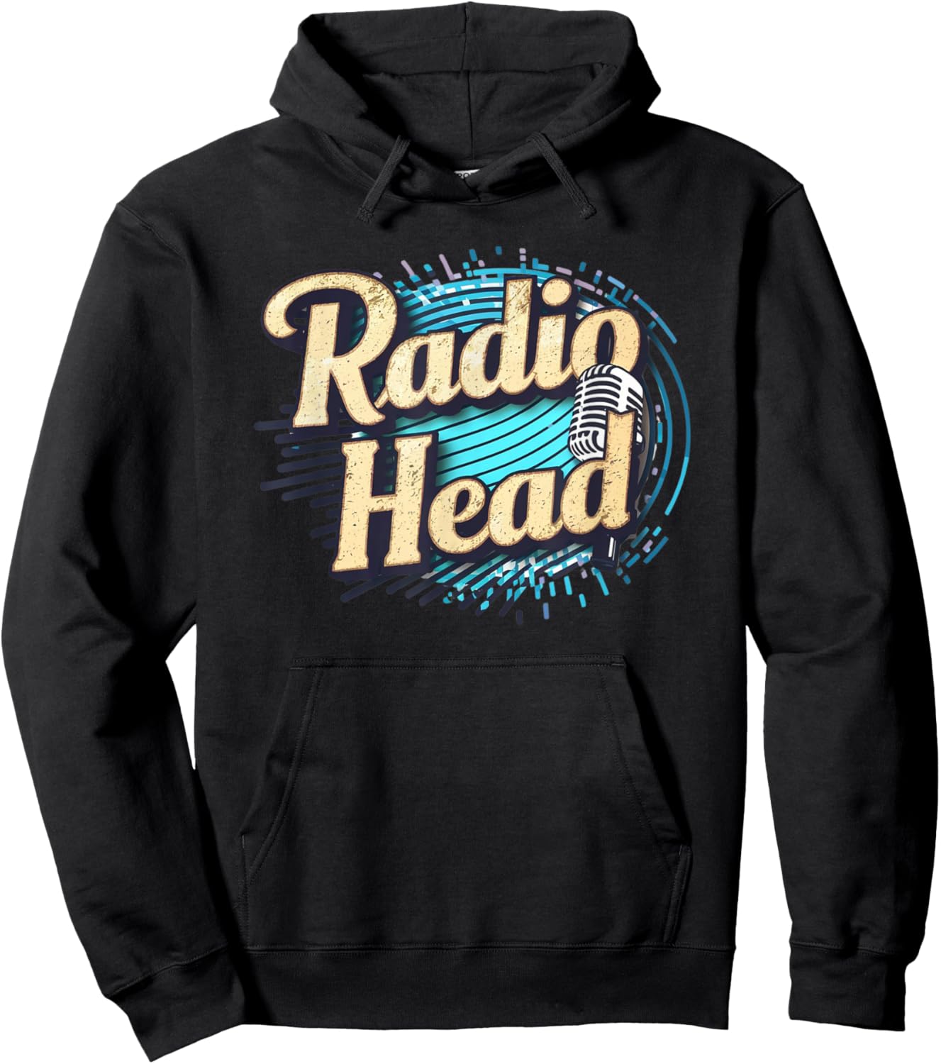 Retro Vintage Radio Head Hoodie - Hoodie | Black