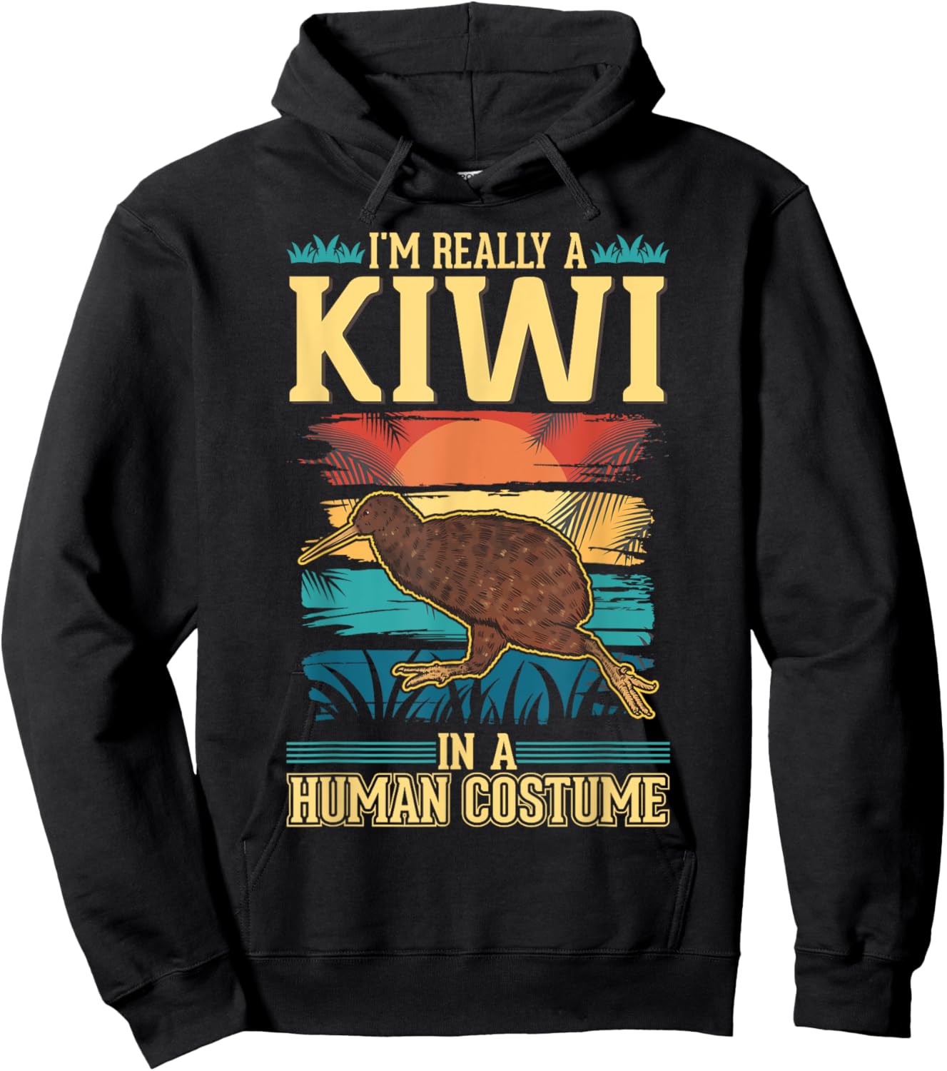 Kiwi Costume Halloween Kiwi Bird Hoodie - Hoodie | Black
