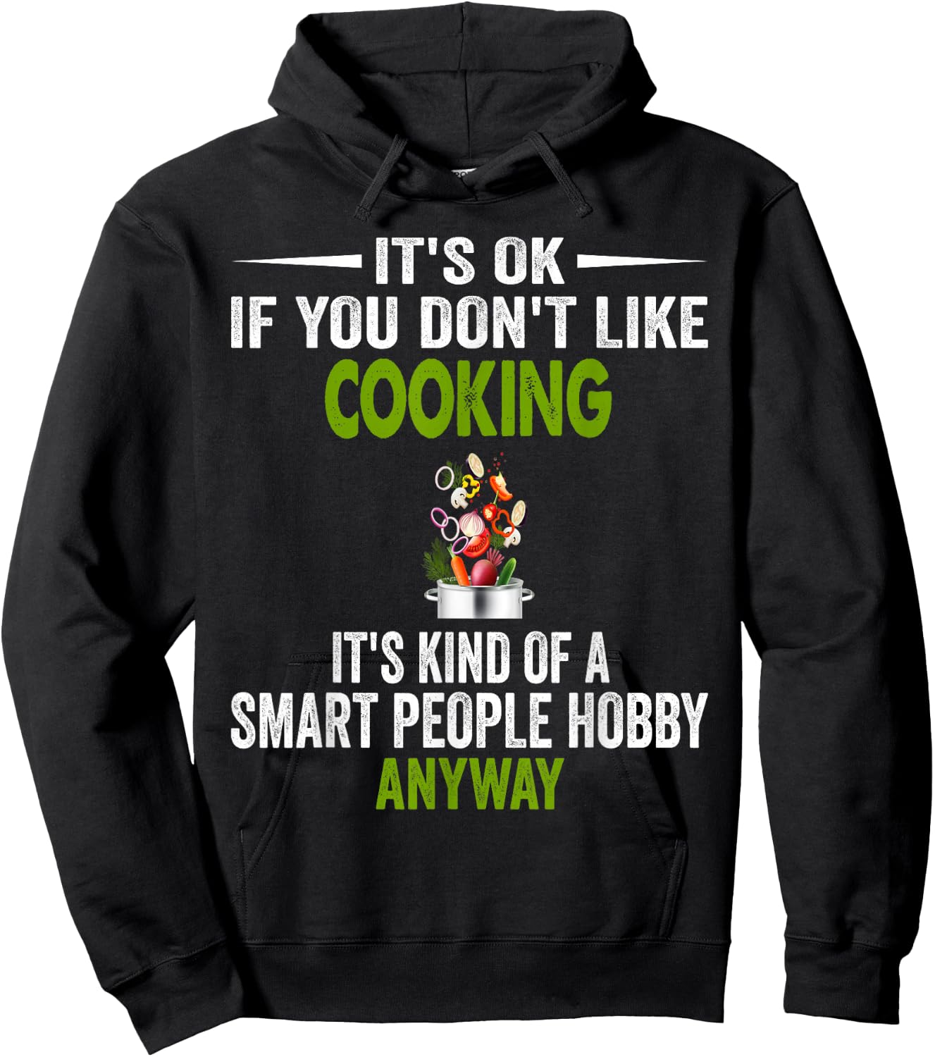 Smart People Hobby Cooking - Funny Chef & Cook Hoodie - Hoodie | Black