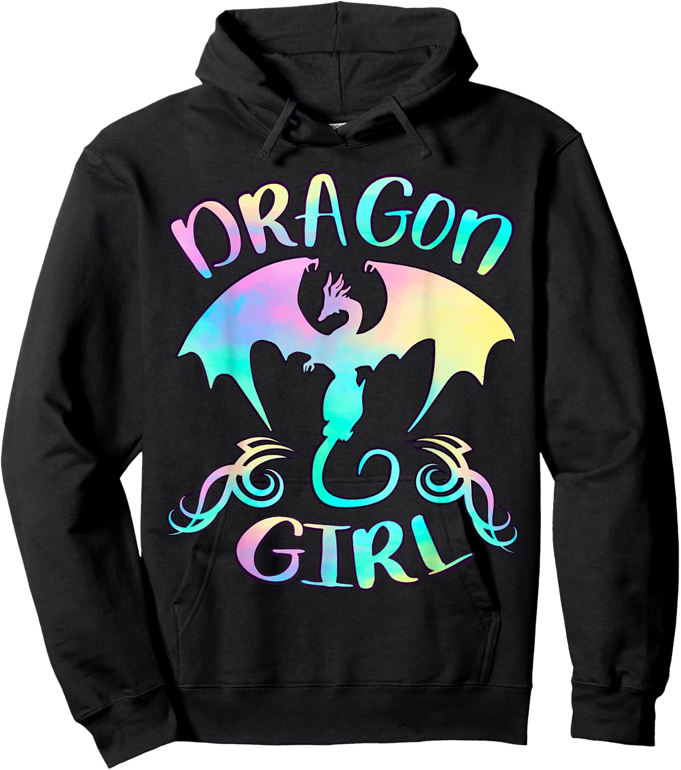 Dragon Girl Just a girl Who Loves Dragons Lover Themed Hoodie - Hoodie | Black