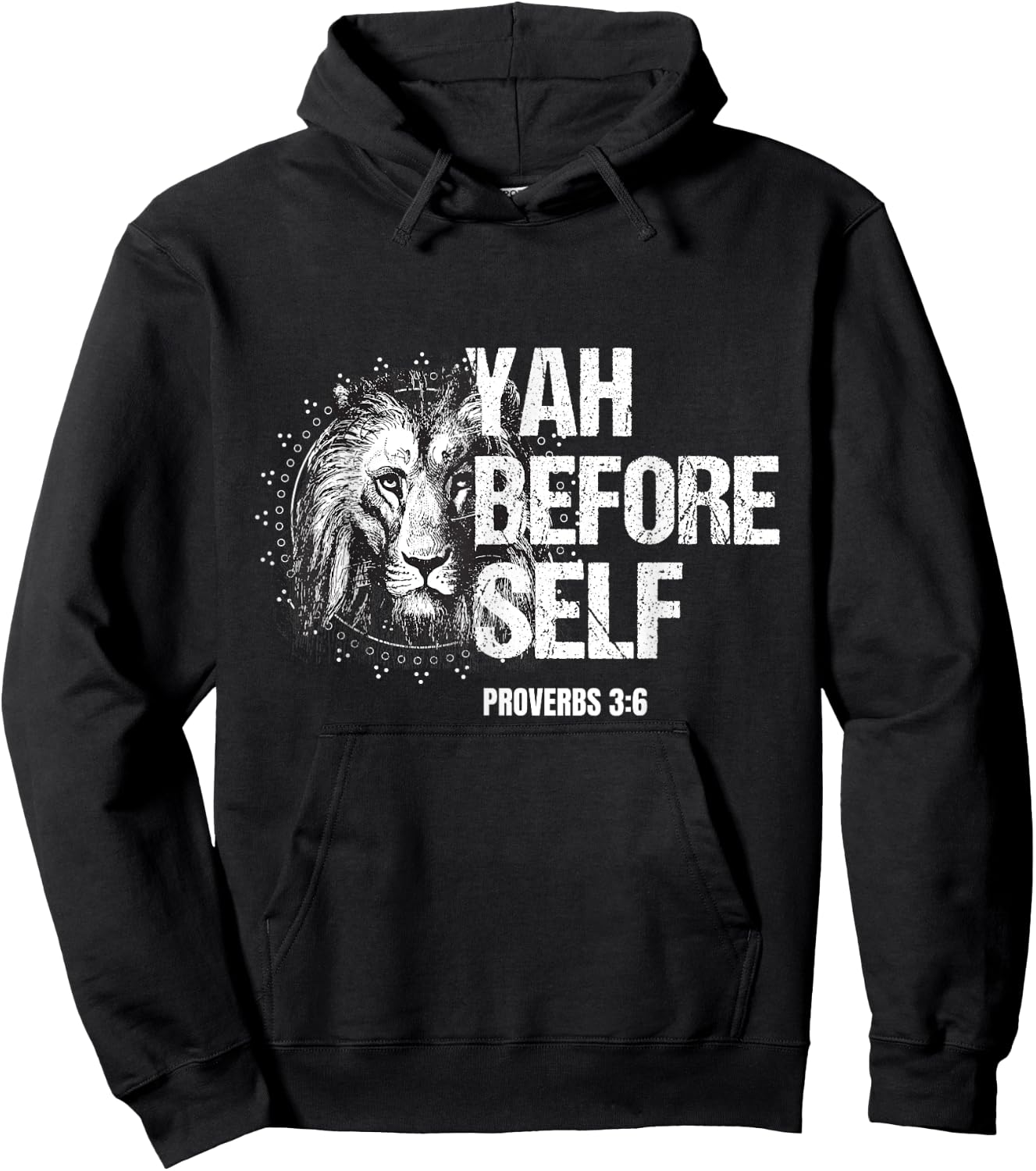 Hebrew Israelite Yahudah Tribe Judah Yah Before Self Hoodie - Hoodie | Black