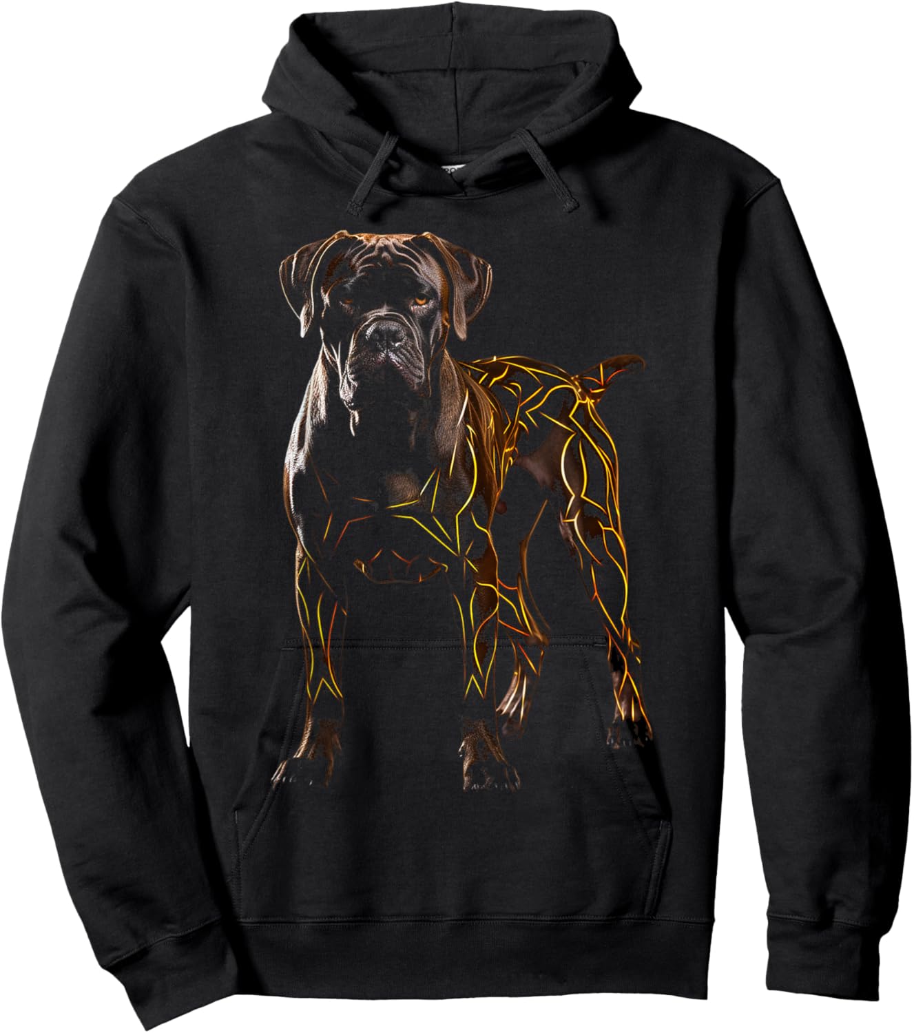 Cane Corso Dog Drawing Animal Art Graphic Cane Corso Hoodie - Hoodie | Black