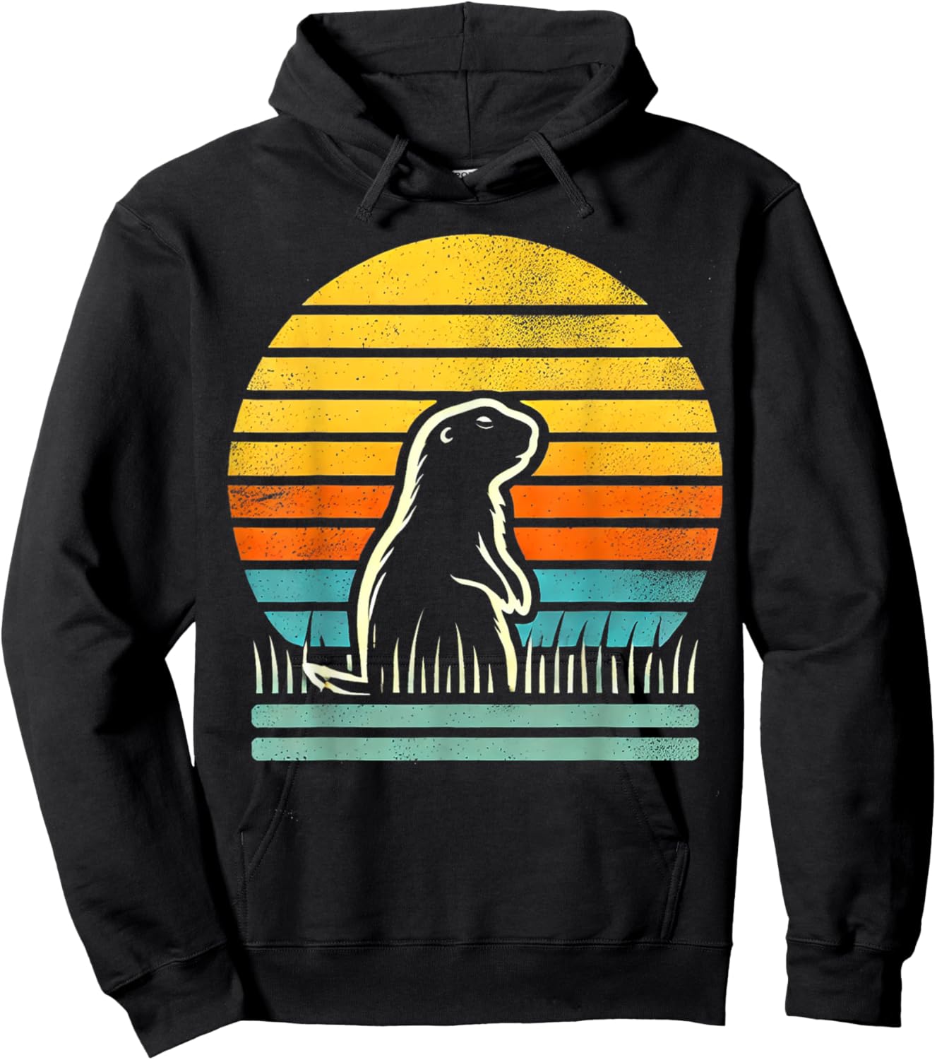 Retro Prairie Dog Men Women Kids Hoodie - Hoodie | Black