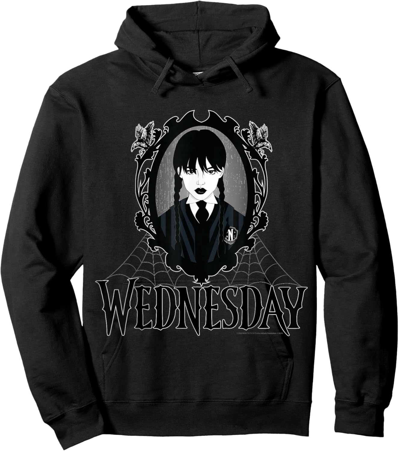 Wednesday Series Wednesday Web Frame Hoodie - Hoodie | Black