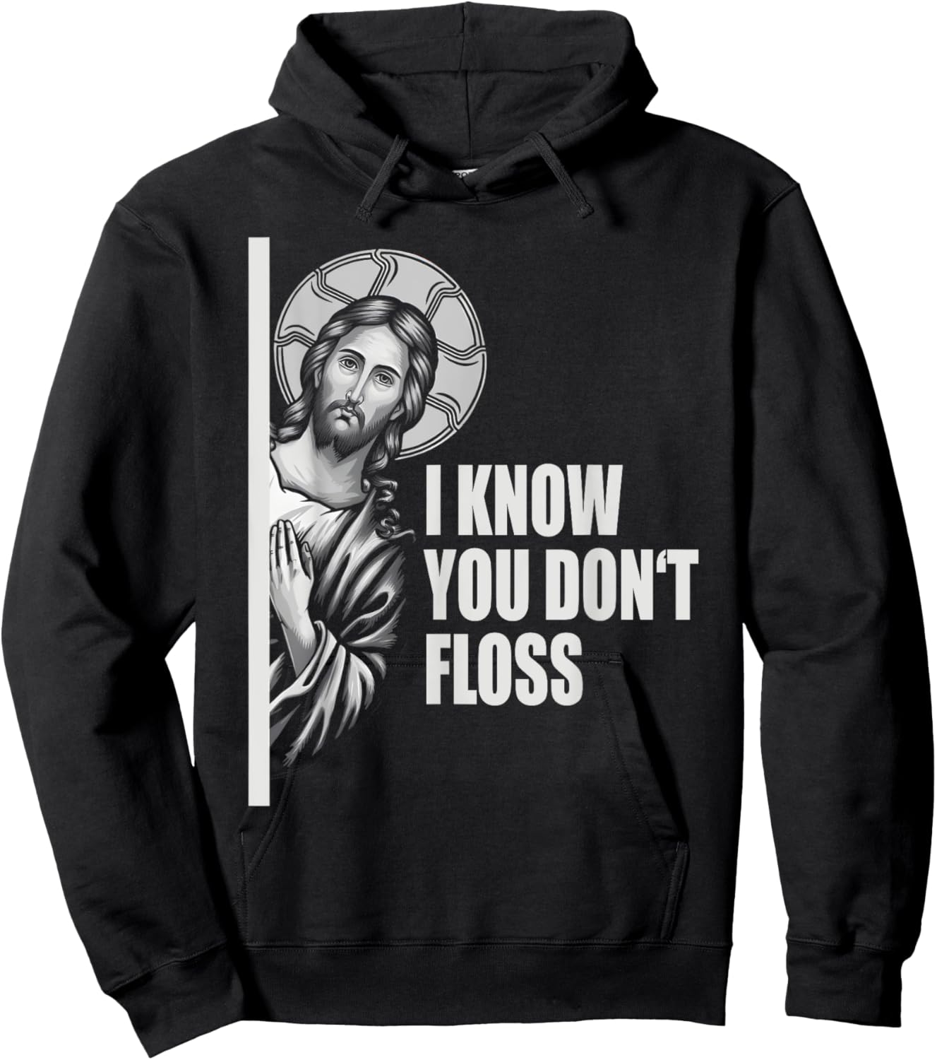 Dentist Jesus Floss Dental School Gift & Graphic Hoodie - Hoodie | Black
