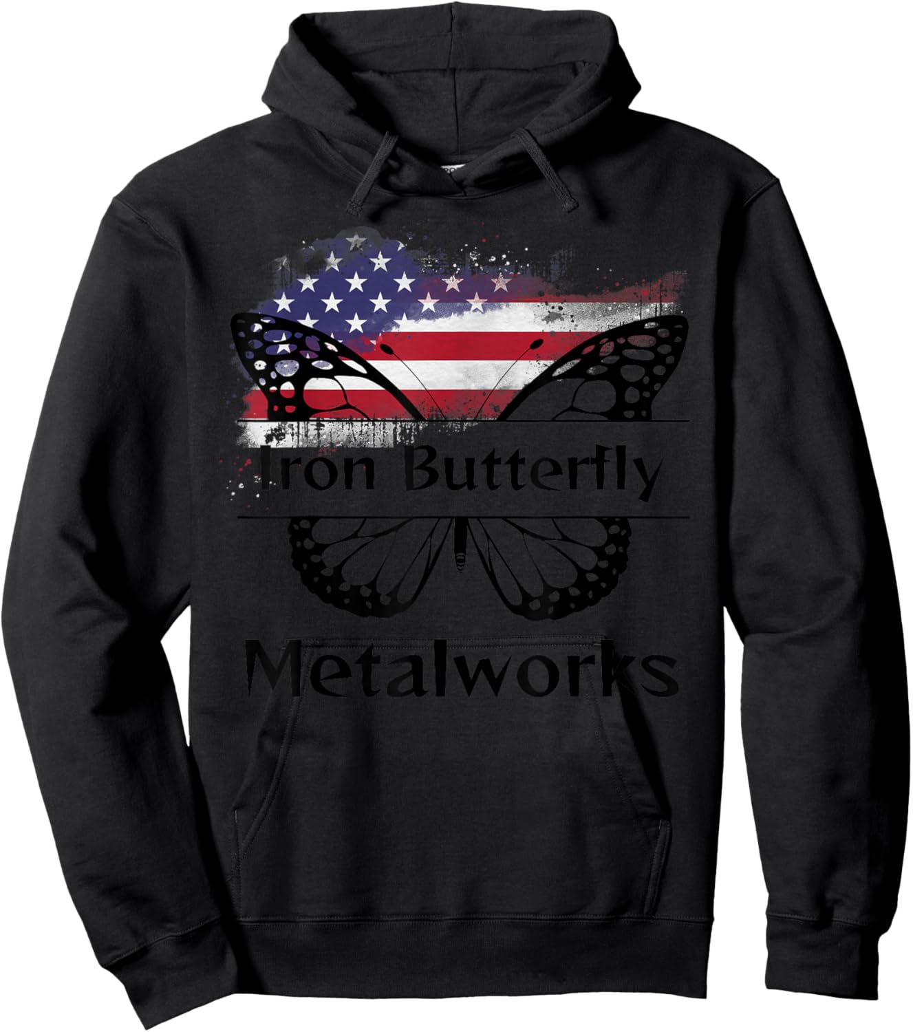 Iron Butterfly Metalworks Hoodie - Hoodie | Black