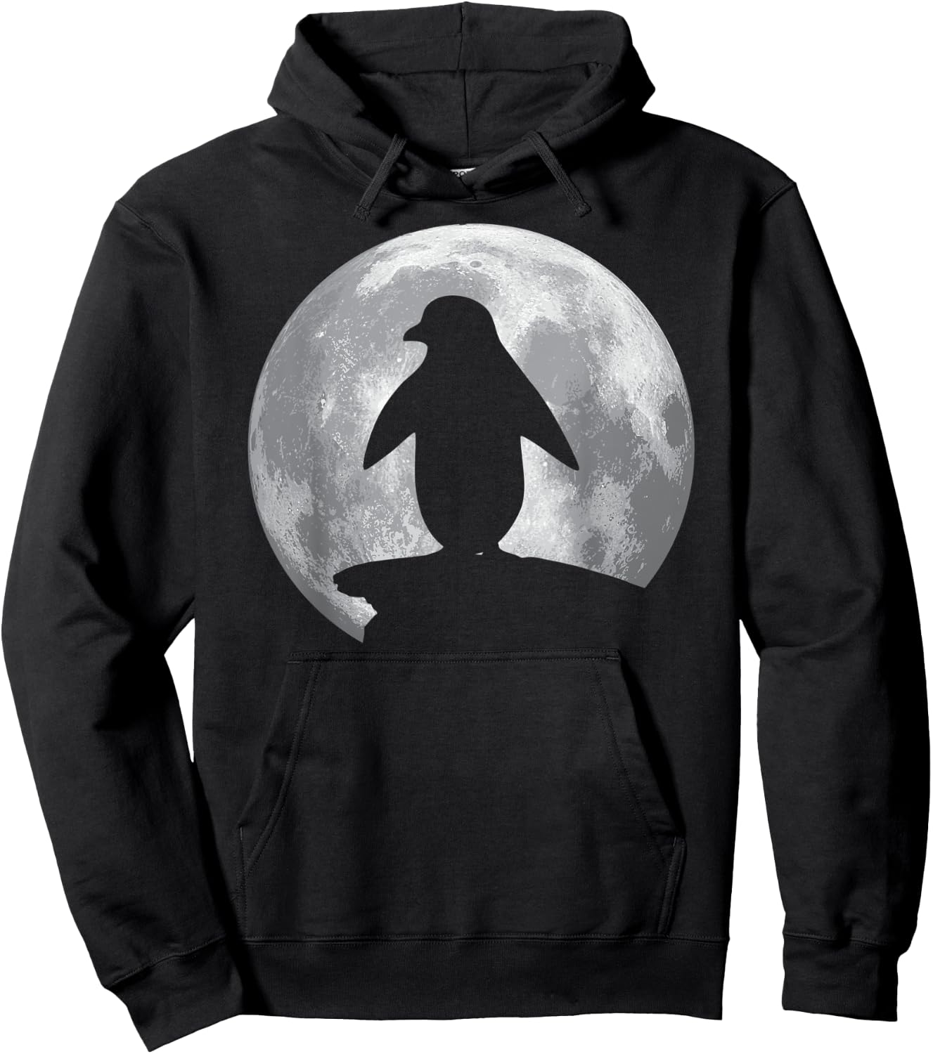 AFRICAN PENGUIN And Moon Vintage Halloween Costume Hoodie - Hoodie | Black