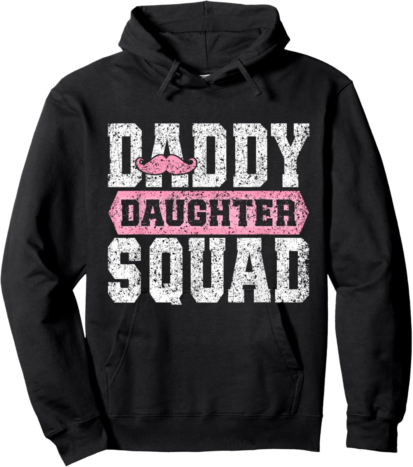 Daddy Daughter Squad Matching Dad Daughters Father Daughter Hoodie - Hoodie | Black
