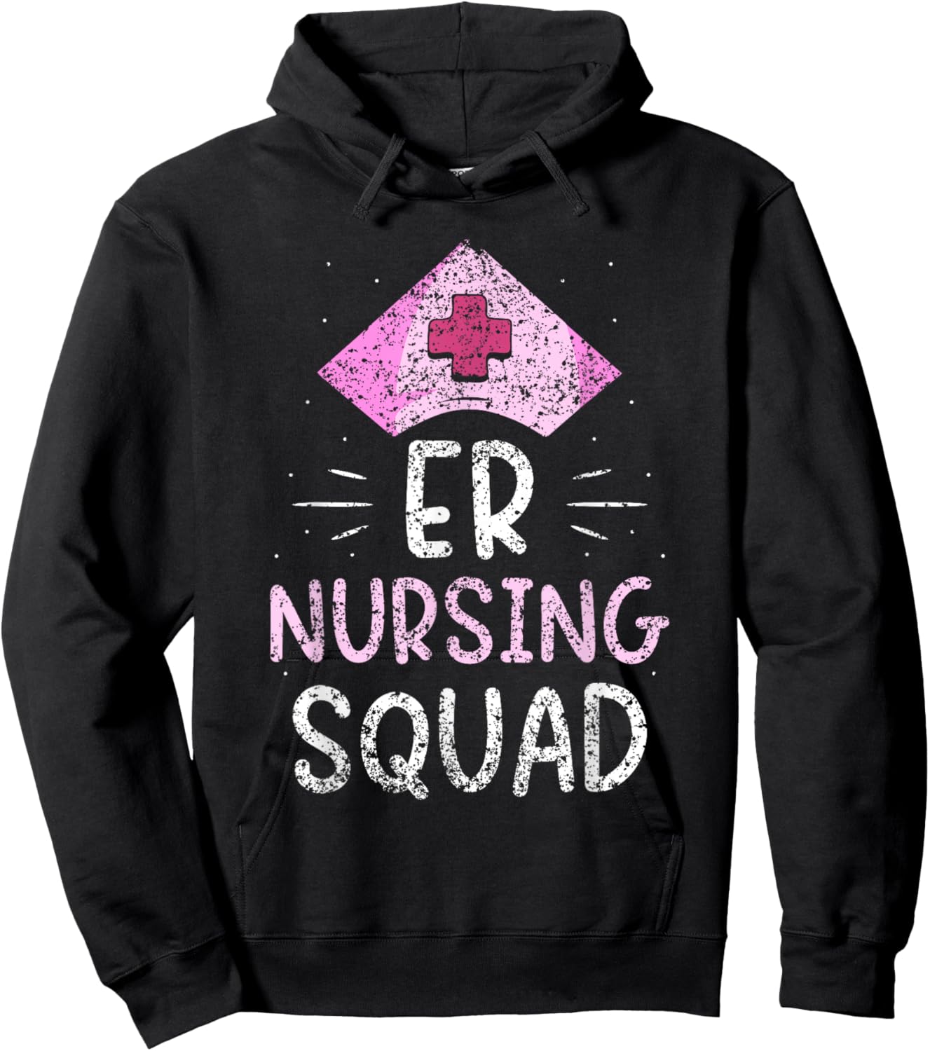 Er Nursing Squad Er Nurse Ed Nurses Emergency Room Hoodie - Hoodie | Black