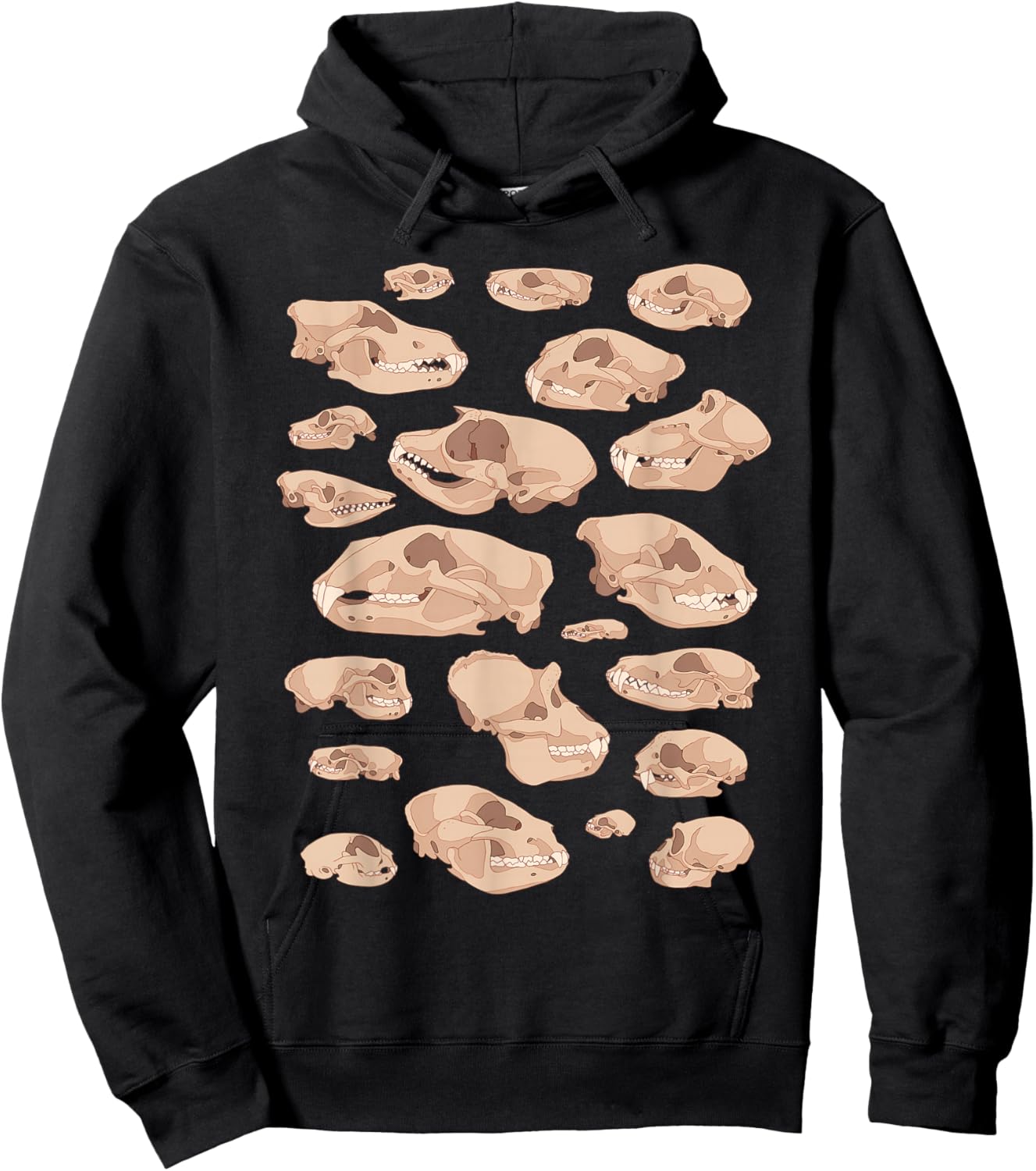 Animal Skulls Biology Diagram Science & Nature Hoodie - Hoodie | Black