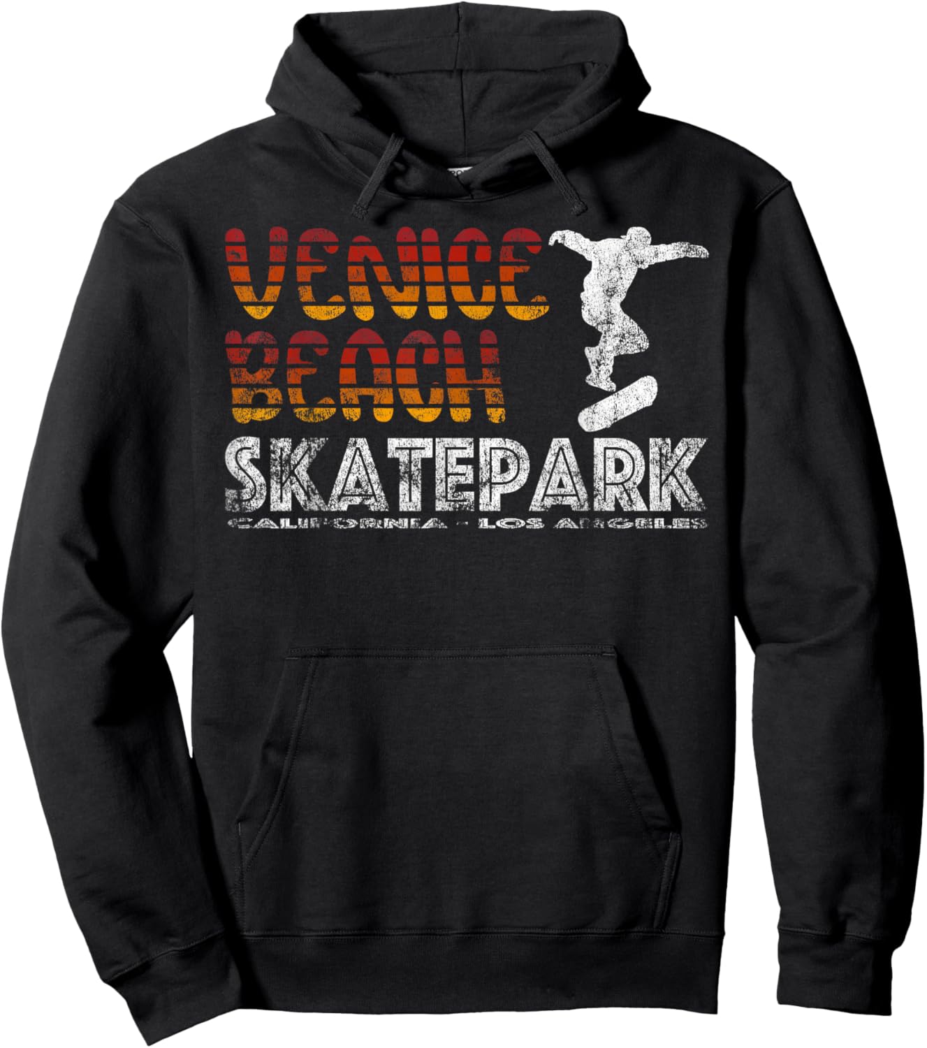 Venice Beach California Skatepark, Skateboard Hoodie - Hoodie | Black