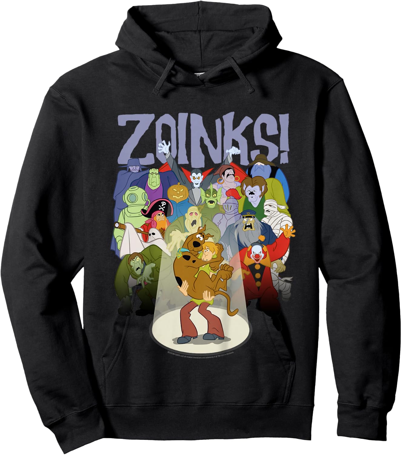 Kids Scooby-Doo Shaggy and Scooby Zoinks Monsters Hoodie - Hoodie | Black
