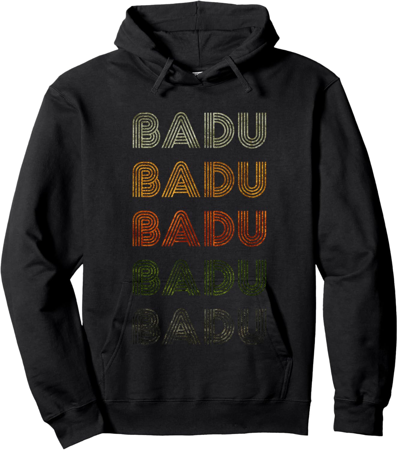 Love Heart Badu Grunge Vintage Style Black Badu Hoodie - Hoodie | Black