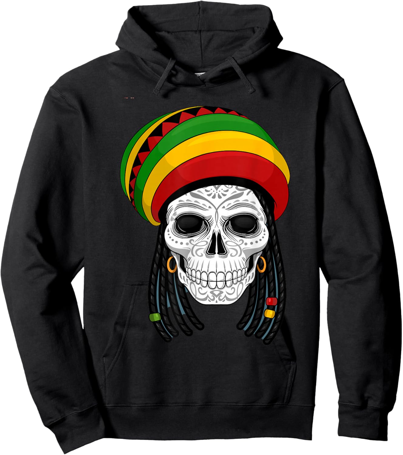Reggae Kleidung Rastafari Locks Rasta Dreads Jamaica Reggae Hoodie - Hoodie | Black