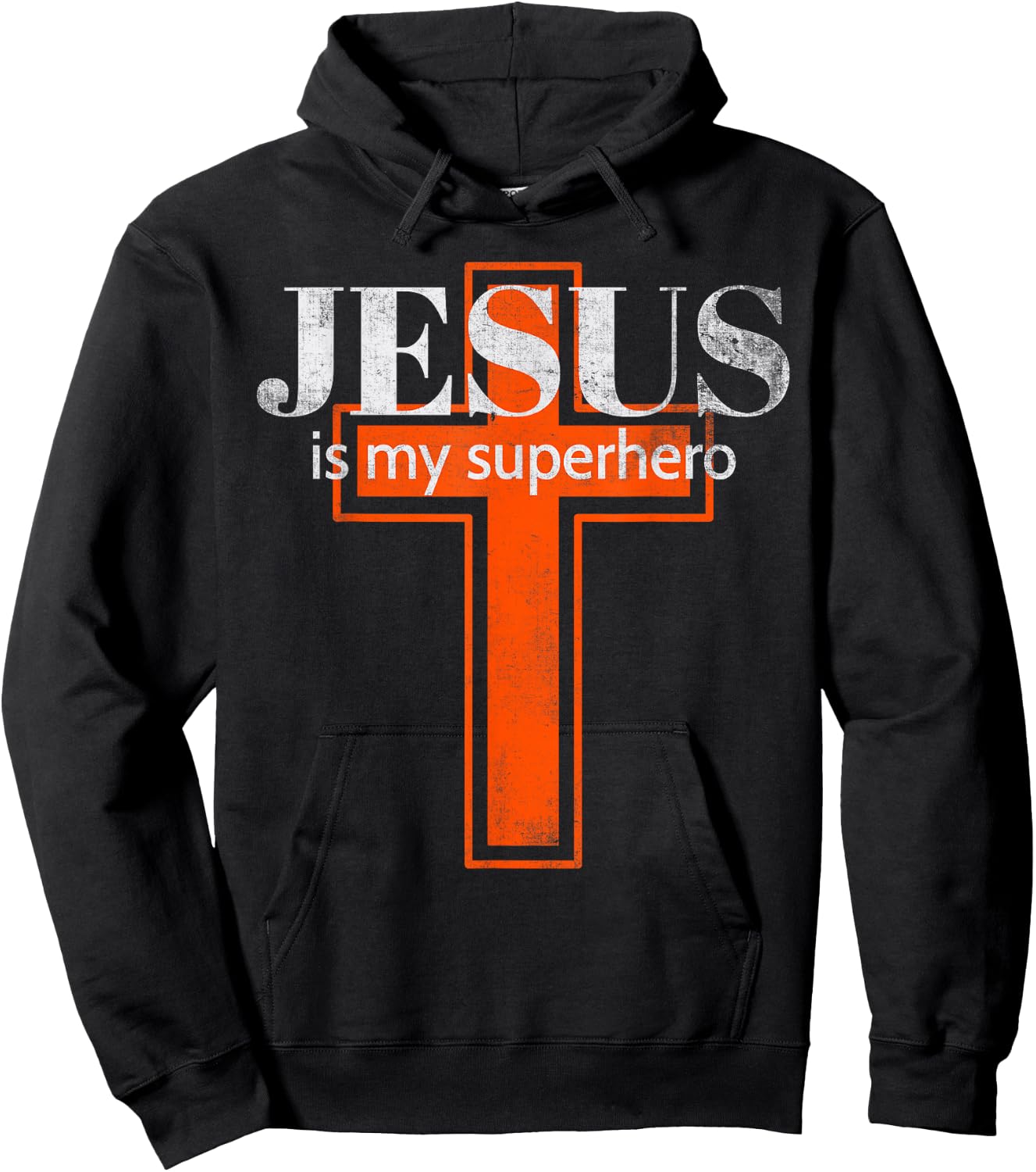 Jesus Is My Superhero Cute Powerful Christian Hoodie - Hoodie | Black
