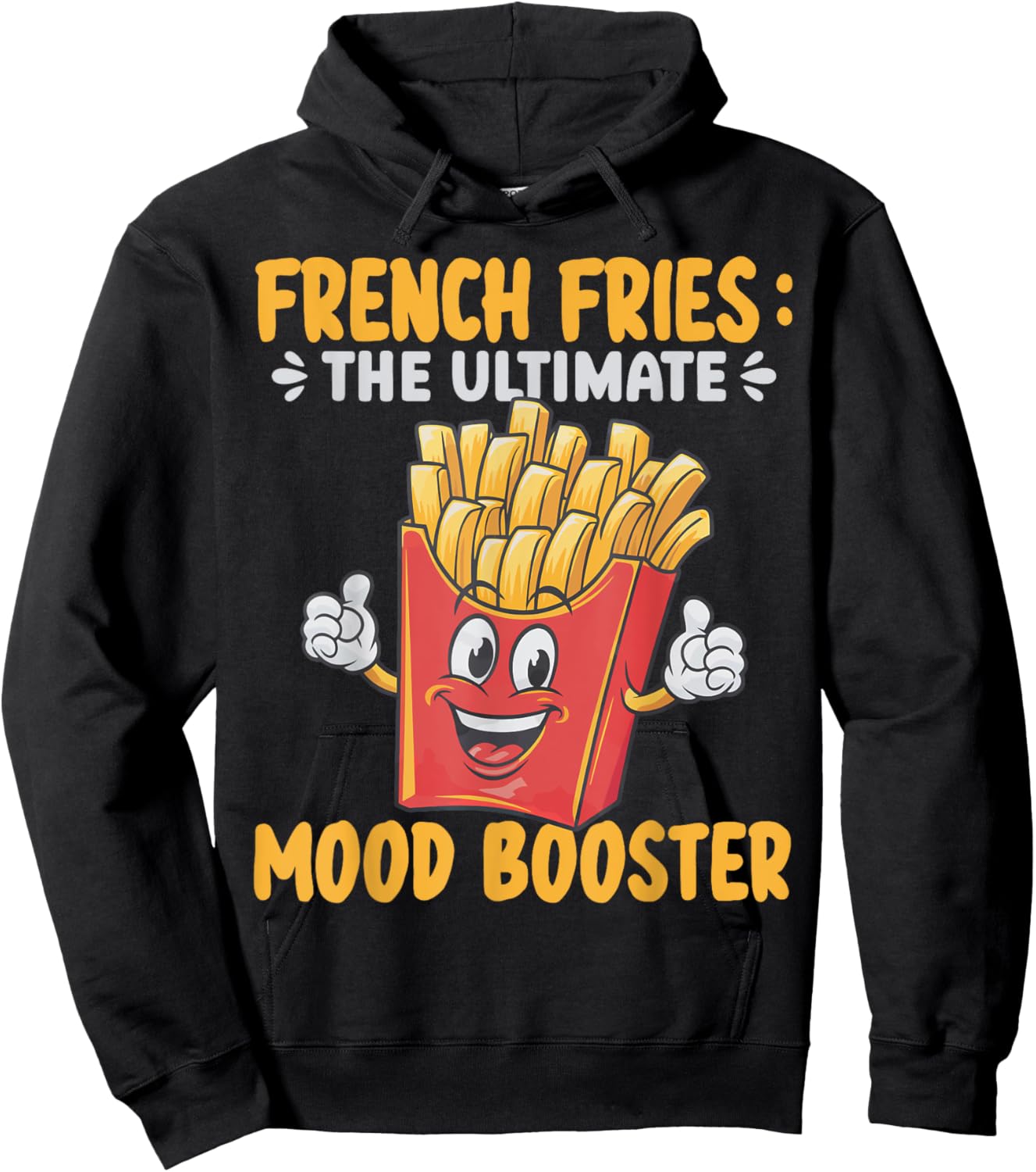 French Fries Art Women Fast Food Lover French Fry Hoodie - Hoodie | Black