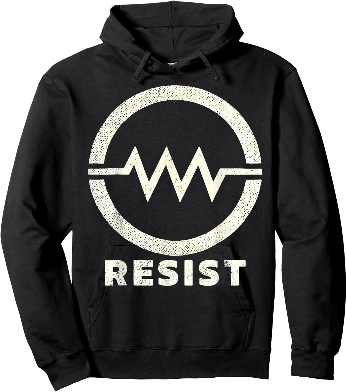 Resistor Symbol Resist Funny Electrical Engineering Hoodie - Hoodie | Black