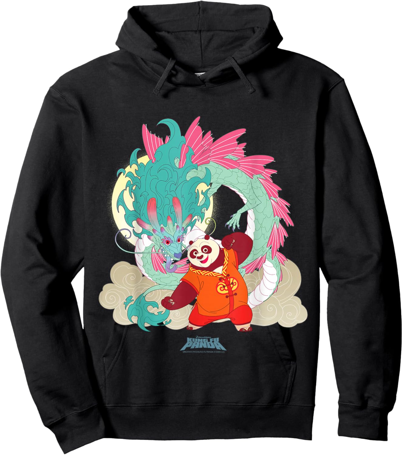 DreamWorks Kung Fu Panda Lunar New Year Po Dragon Hoodie - Hoodie | Black