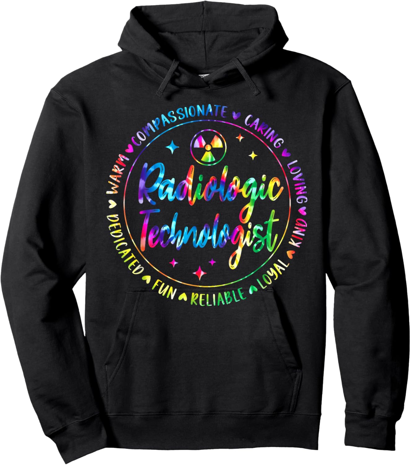 Radiology Technologist X-Ray Tech Radiologic Tie Dye Hoodie - Hoodie | Black