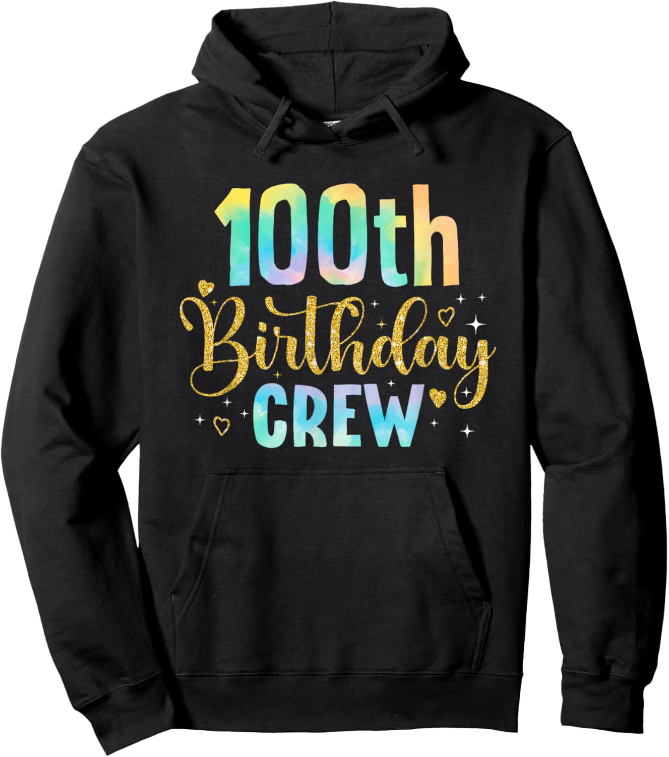 100 Year Old Birthday Party Group Family 100th Birthday Crew Hoodie - Hoodie | Black