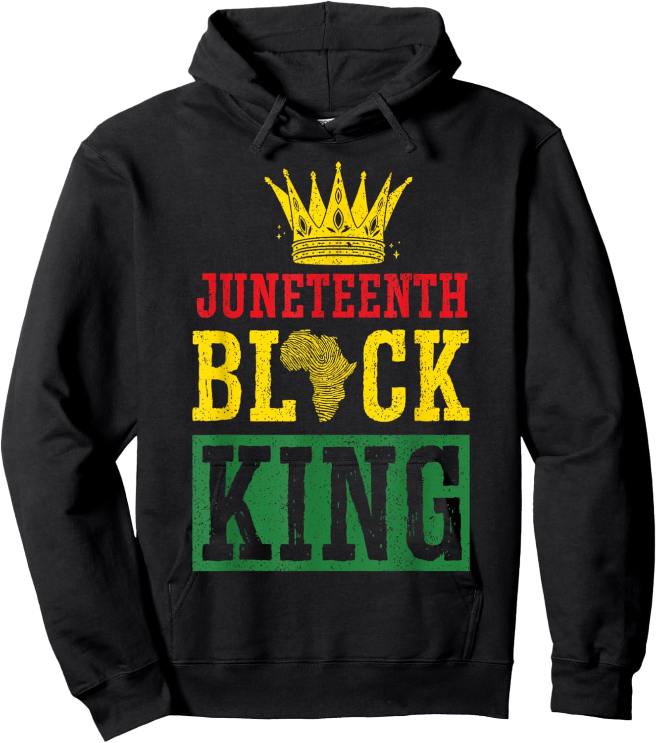 Juneteenth Black King Freedom Day Group Matching Family Dad Hoodie - Hoodie | Black