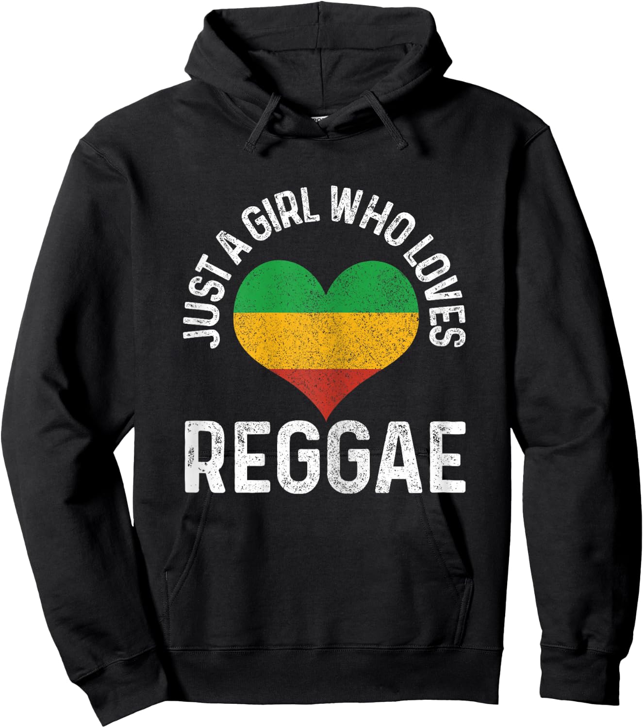 Just A Girl Who Loves Reggae Music Rastafari Rasta Gift Hoodie - Hoodie | Black
