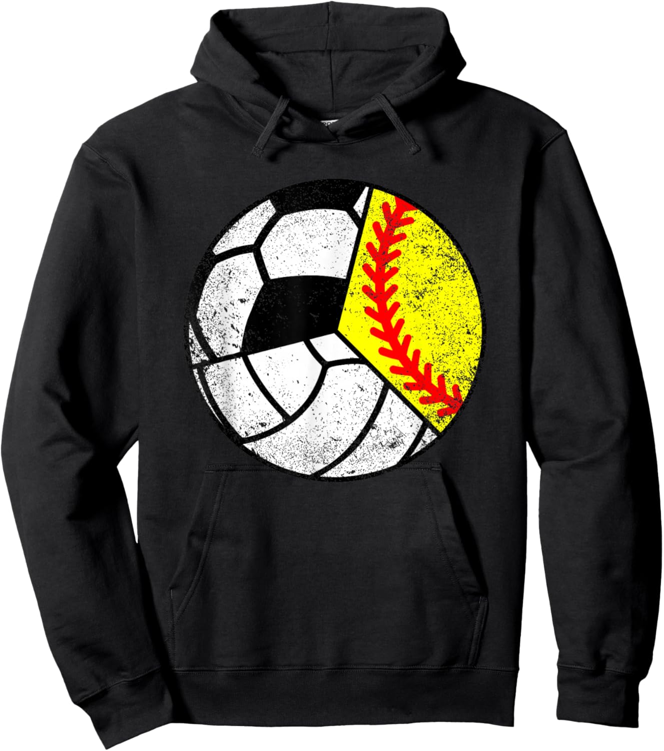 Softball Volleyball Soccer Player Funny Ball Sport Hoodie - Hoodie | Black