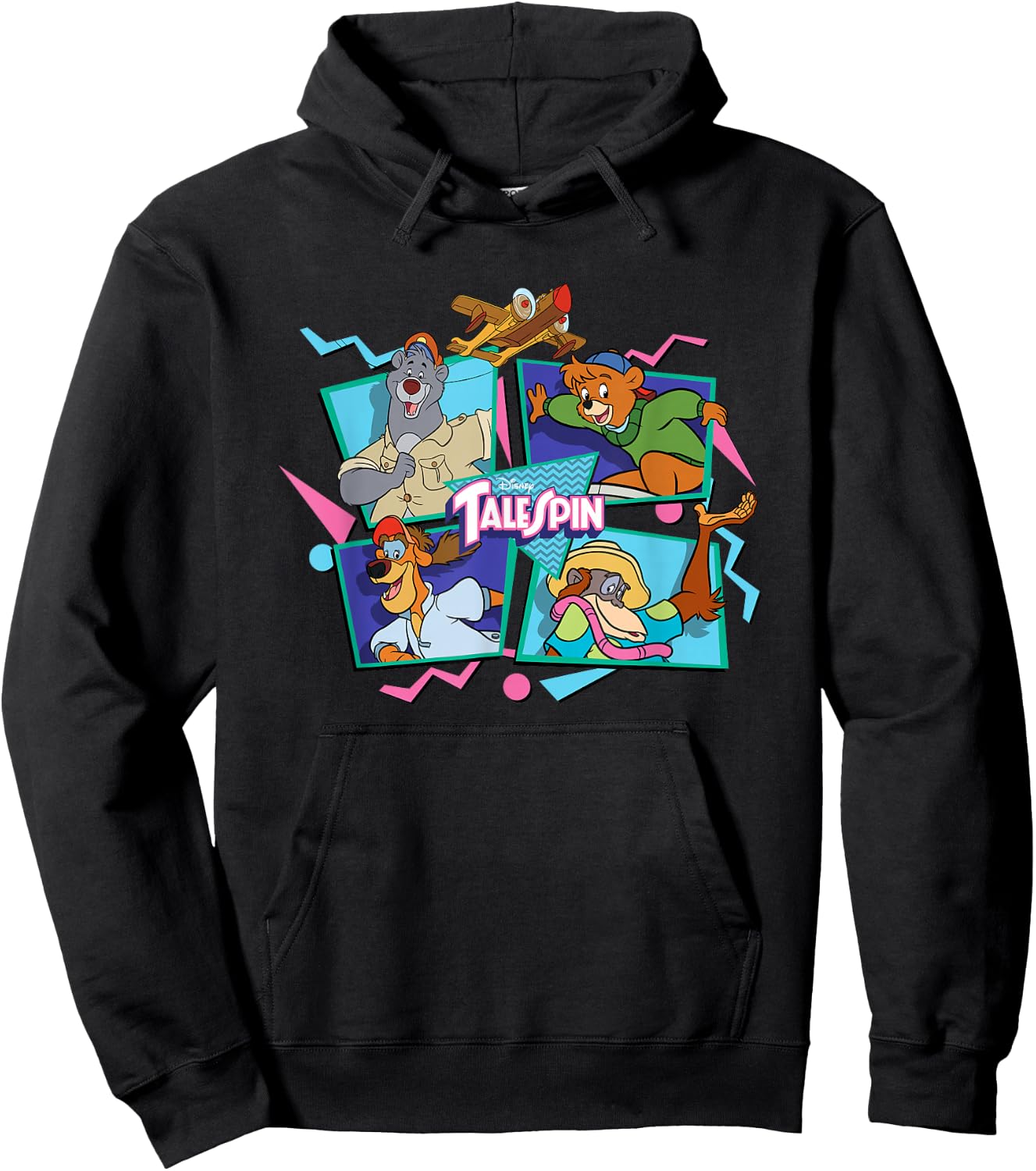 Talespin - Retro Character Group Hoodie - Hoodie | Black