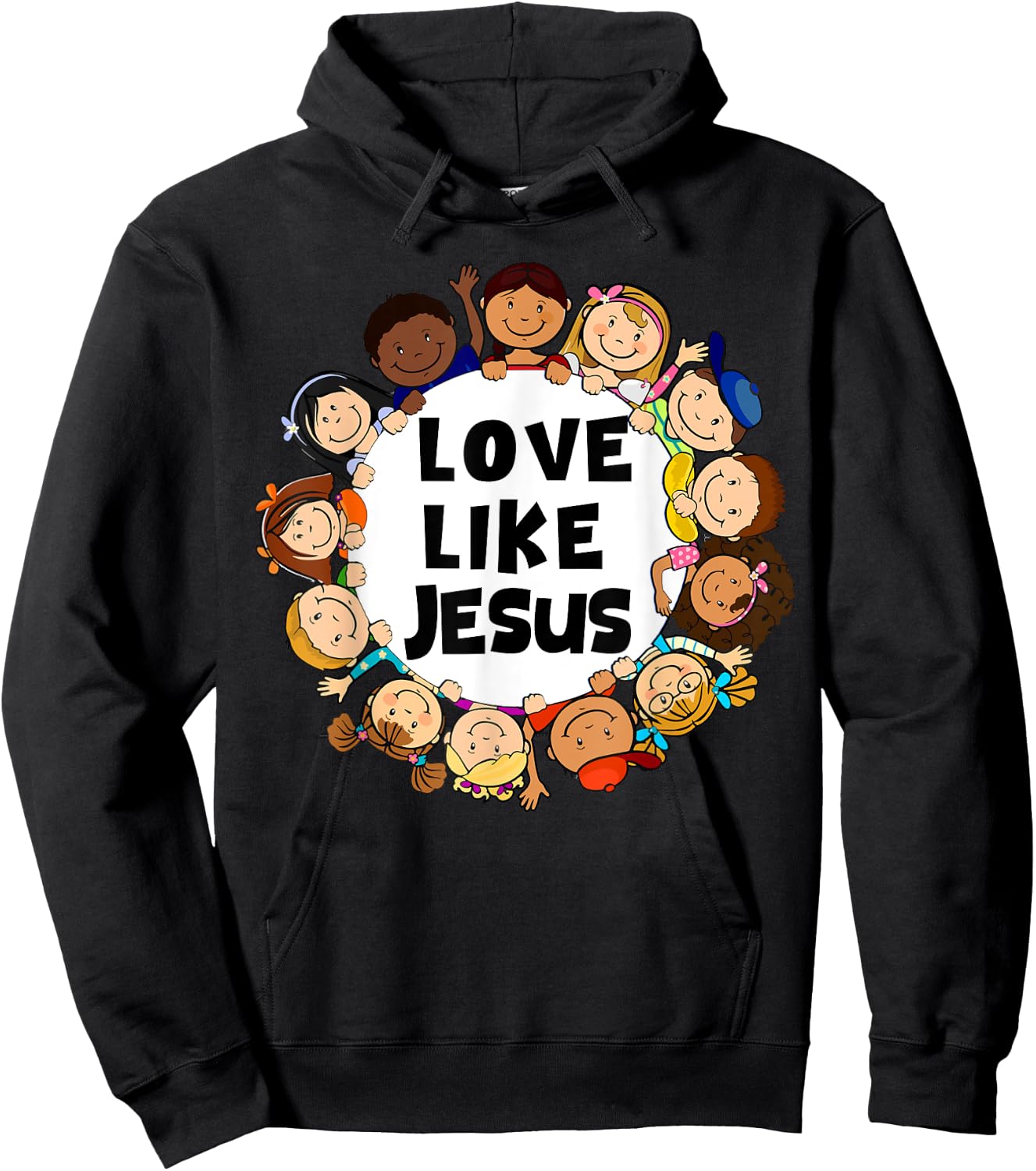 Kids Love Like Jesus Christian God Son Toddler Hoodie - Hoodie | Black