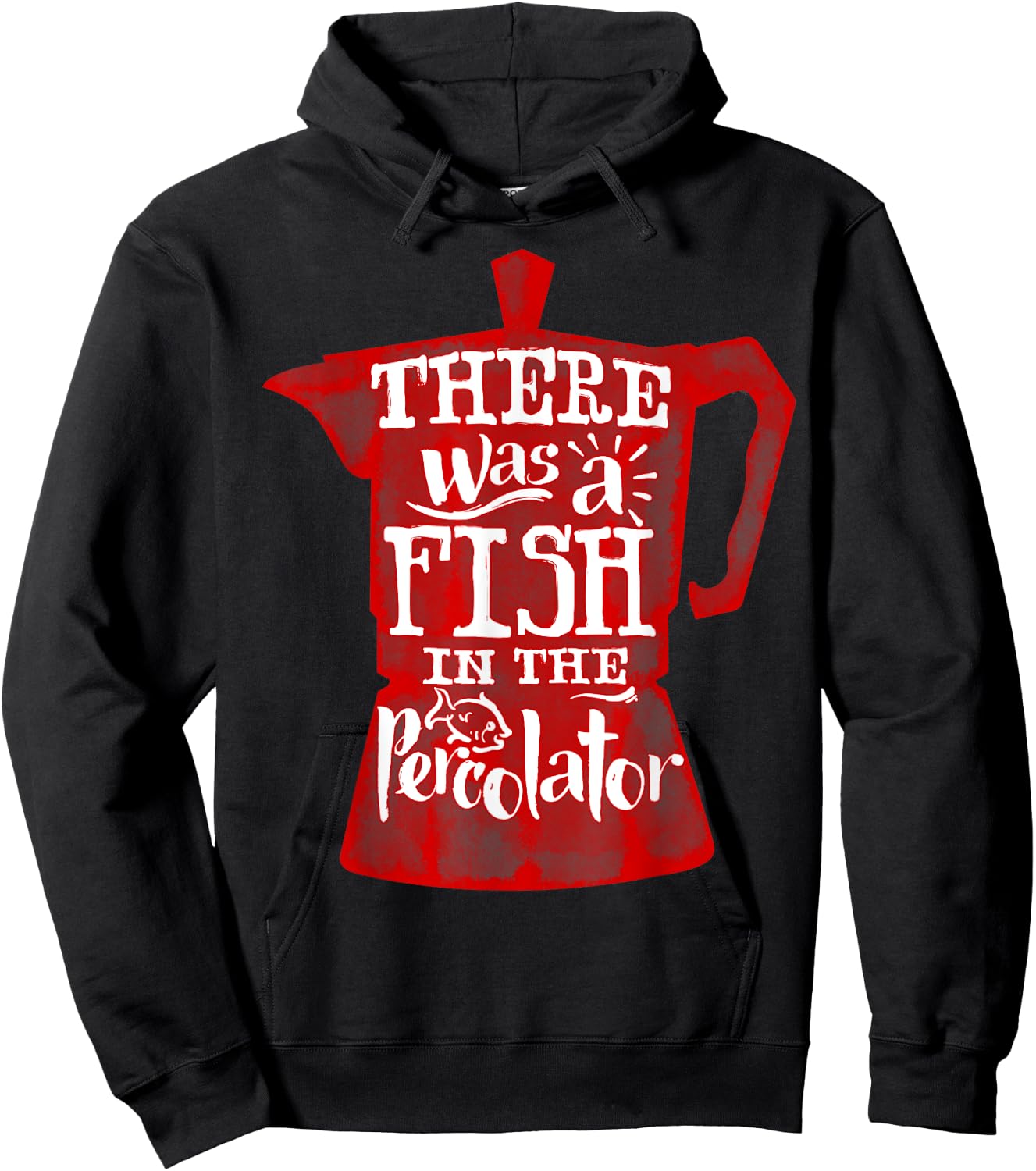 Twin Peaks Fish In the Percolator Coffee Pot Graphic Hoodie - Hoodie | Black