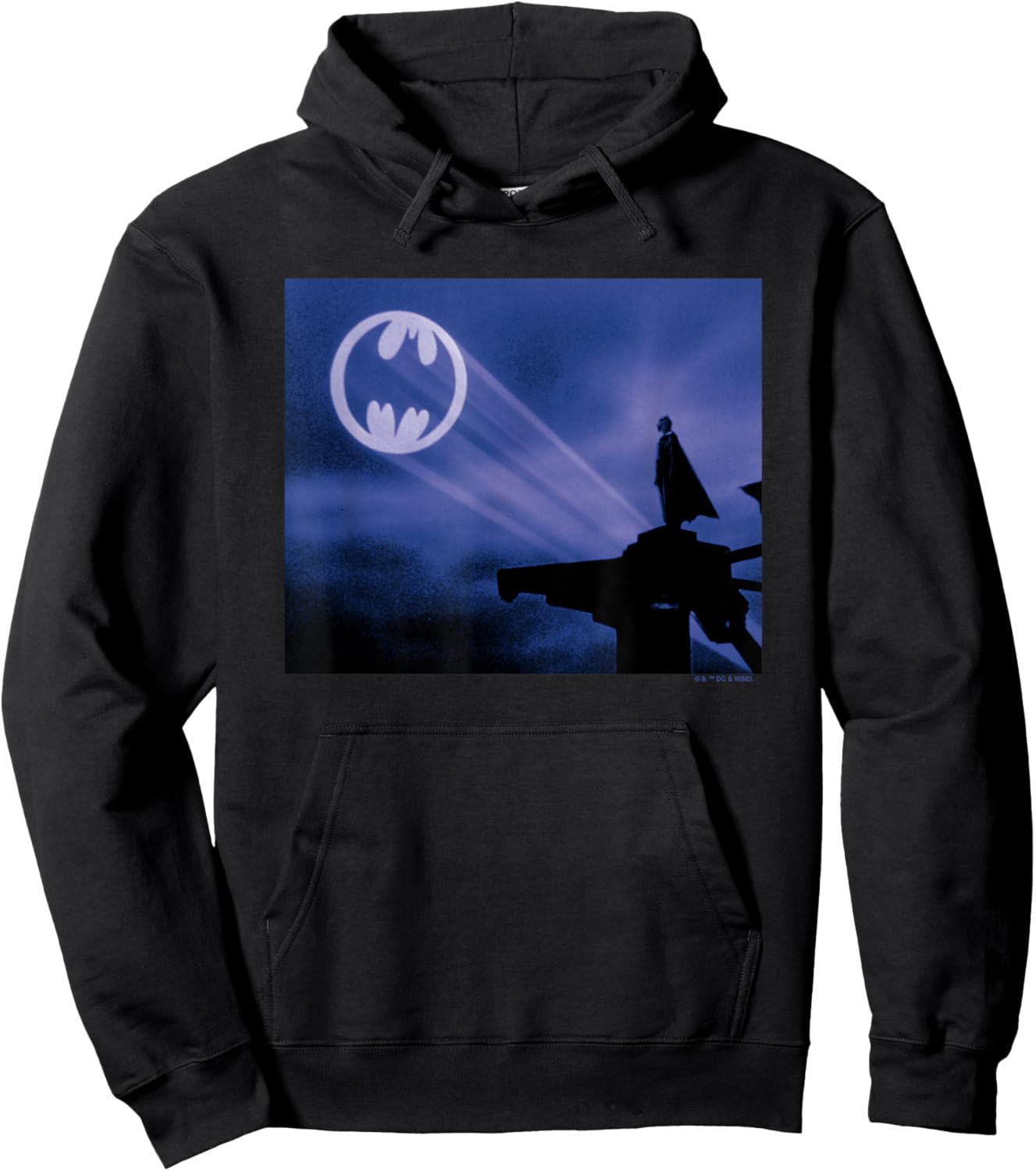 Batman 1989 Bat Signal Hoodie - Hoodie | Black